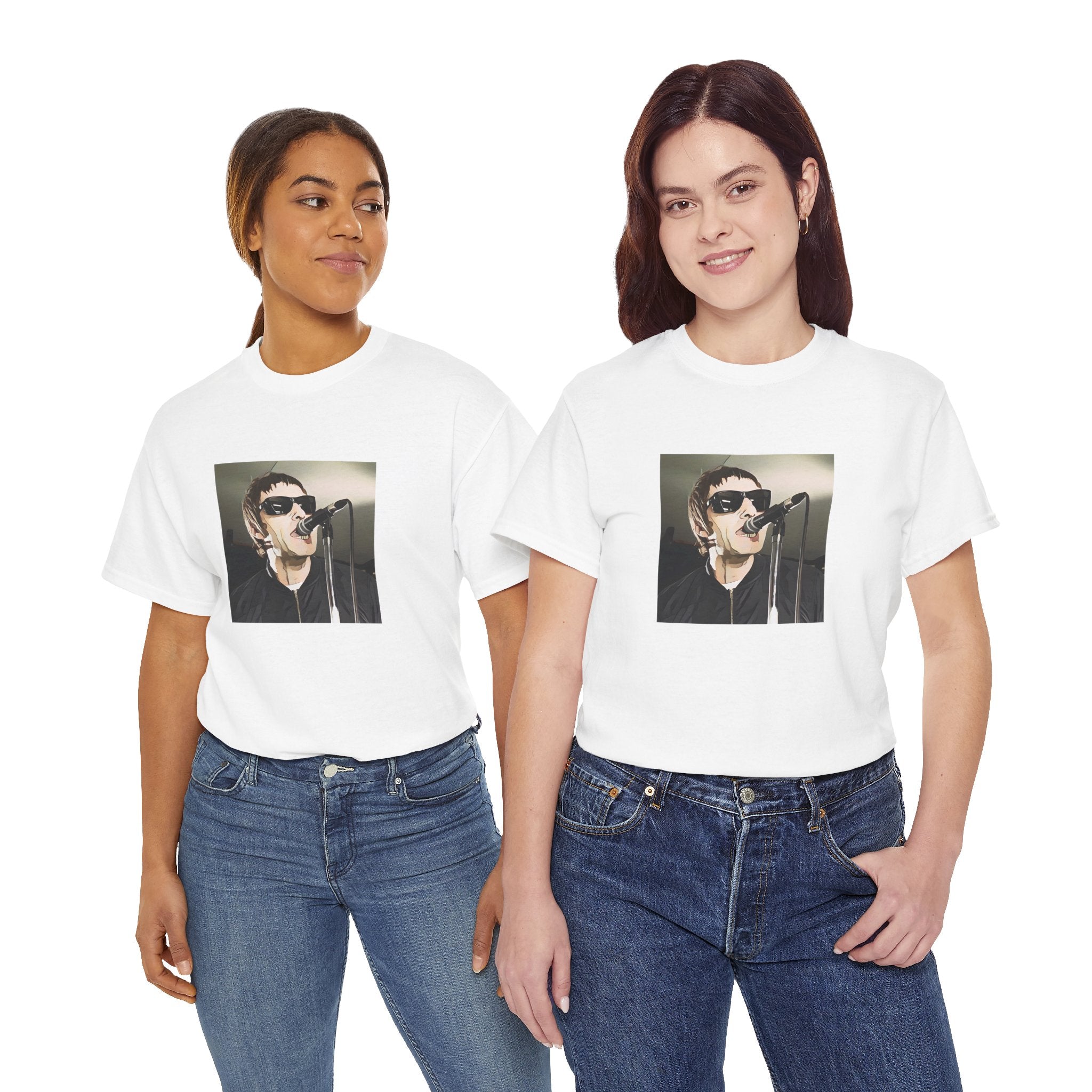 Cartoon Britpop Icon T-Shirt - Reunion Limited Edition Retro Band Icon Tee, Part of 50-Music-Icon Series