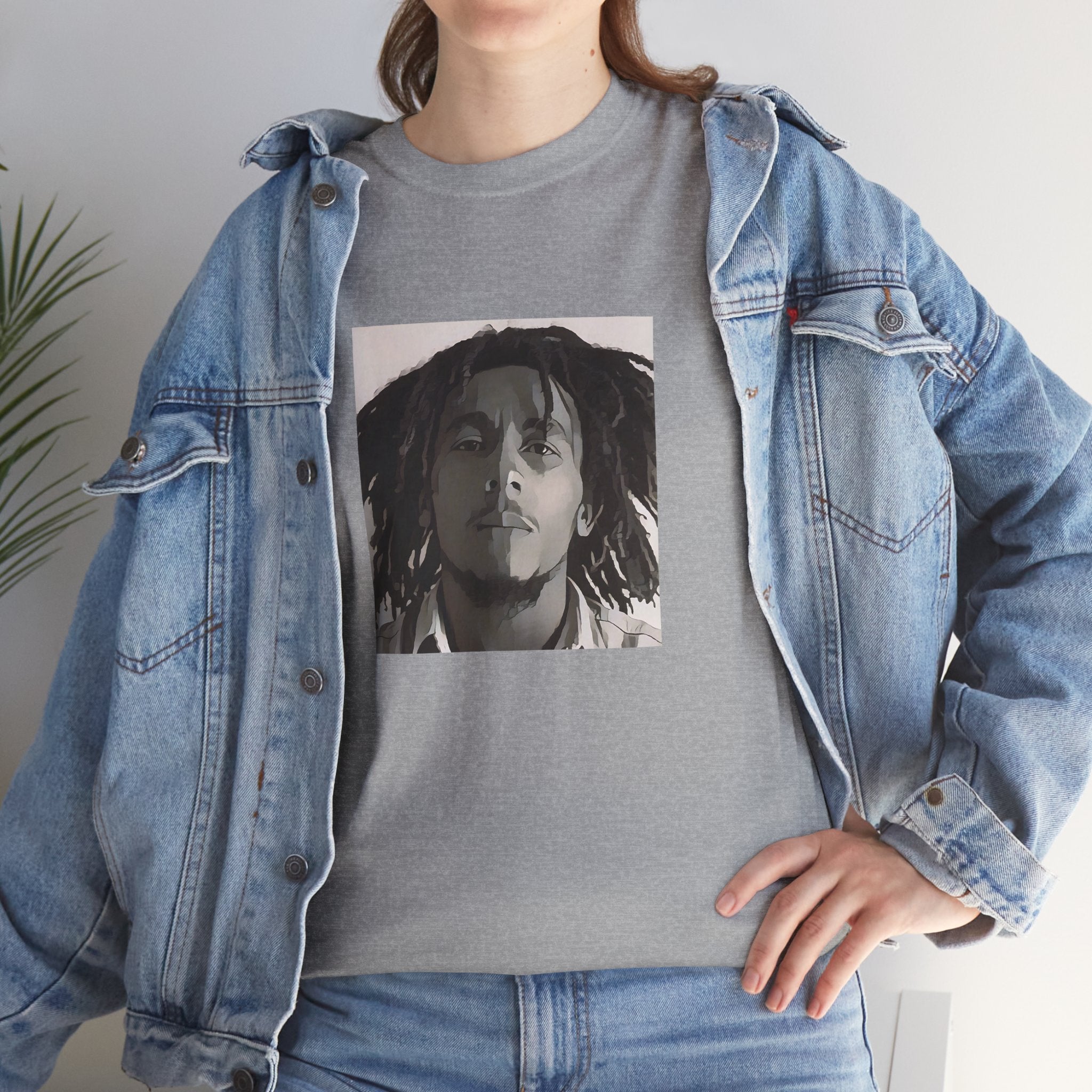 Cartoon Reggae Icon T-Shirt - Limited Edition Retro Band Icon Tee, Part of 50-Music-Icon Series