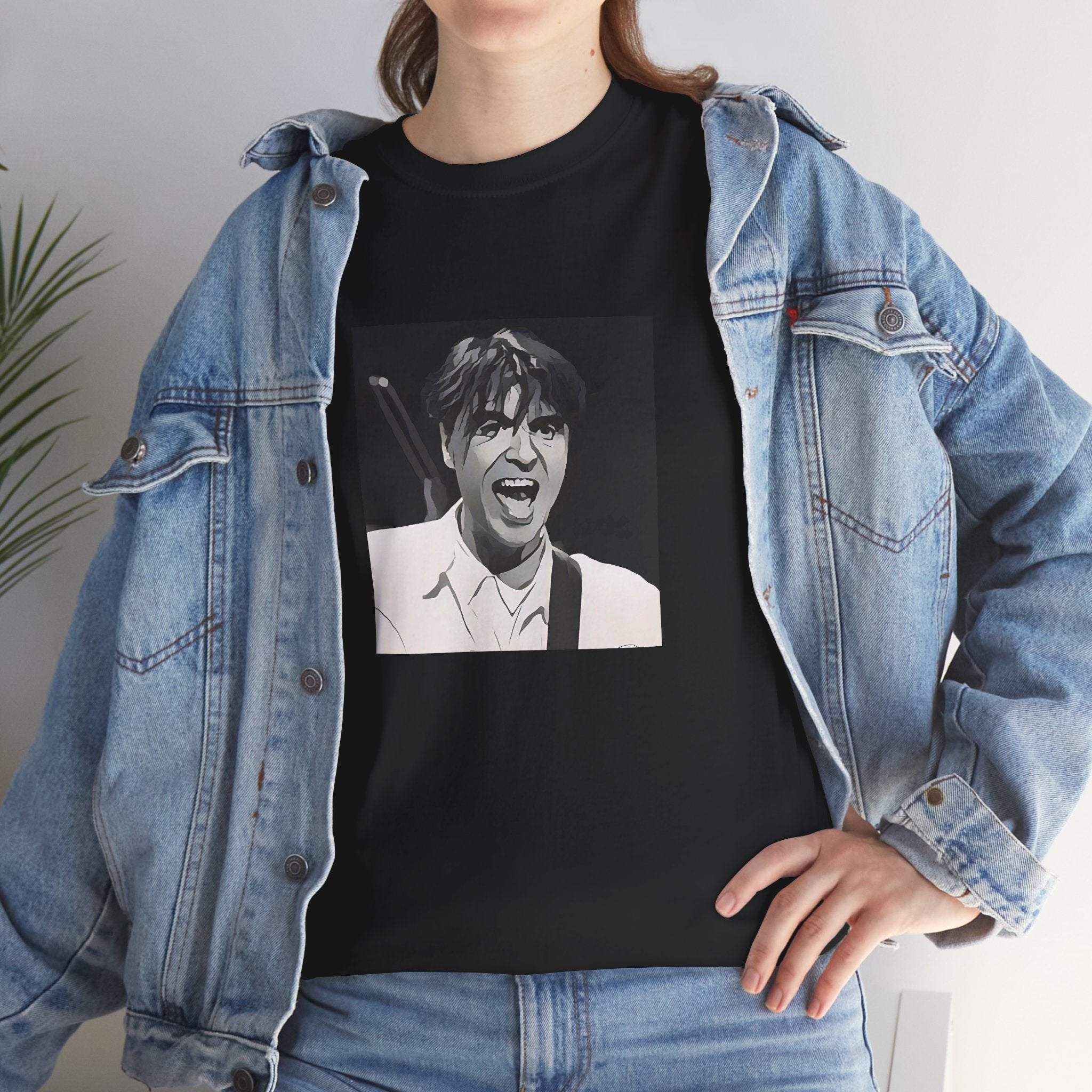 Cartoon New-Wave Icon T-Shirt - Limited Edition Retro Band Icon Tee, Part of 50-Music-Icon Series