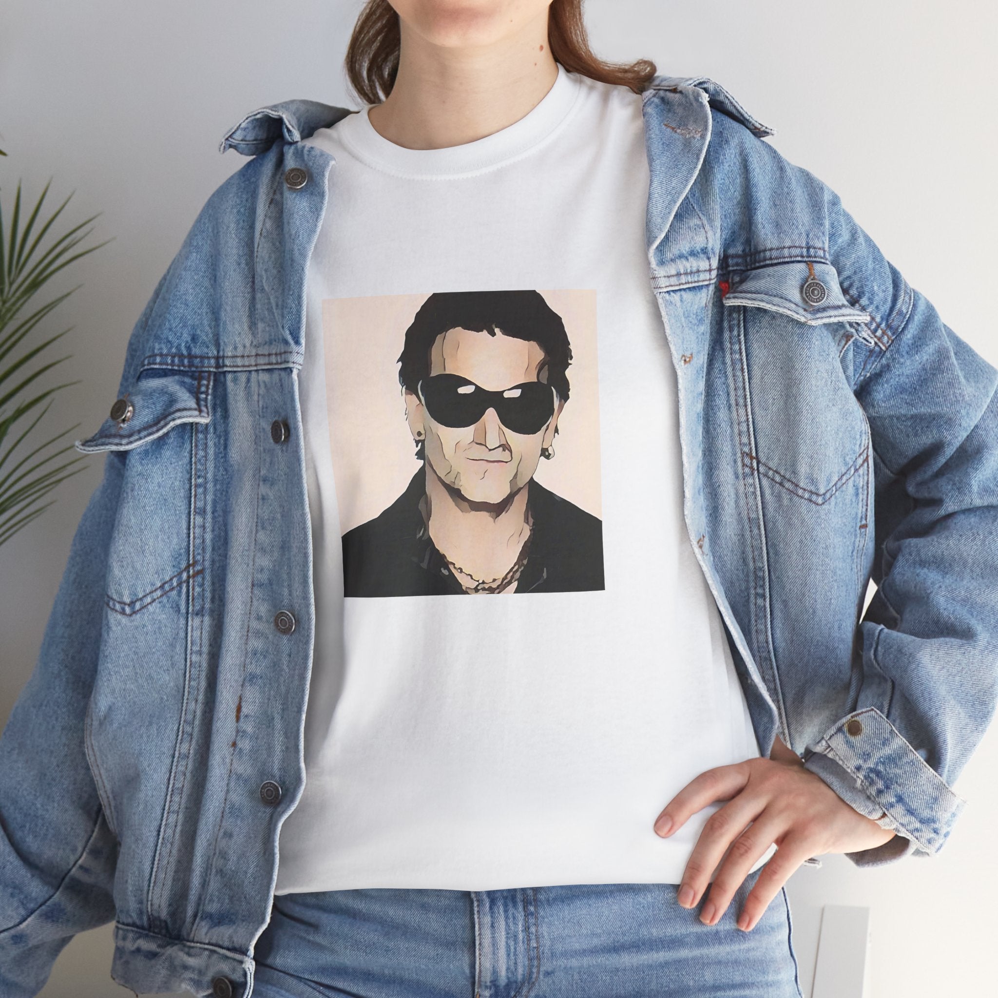 Cartoon Irish Rock Legend T-Shirt - Limited Edition Retro Band Icon Tee, Part of 50-Music-Icon Series