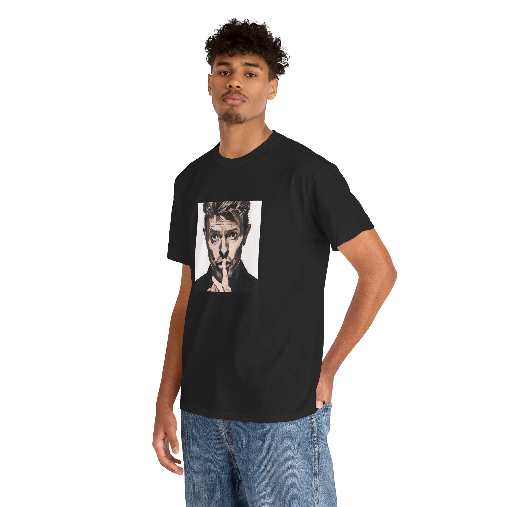Cartoon Style Glam Rock Graphic Tee | Retro 70s Music Shirt | Statement Fan Apparel
