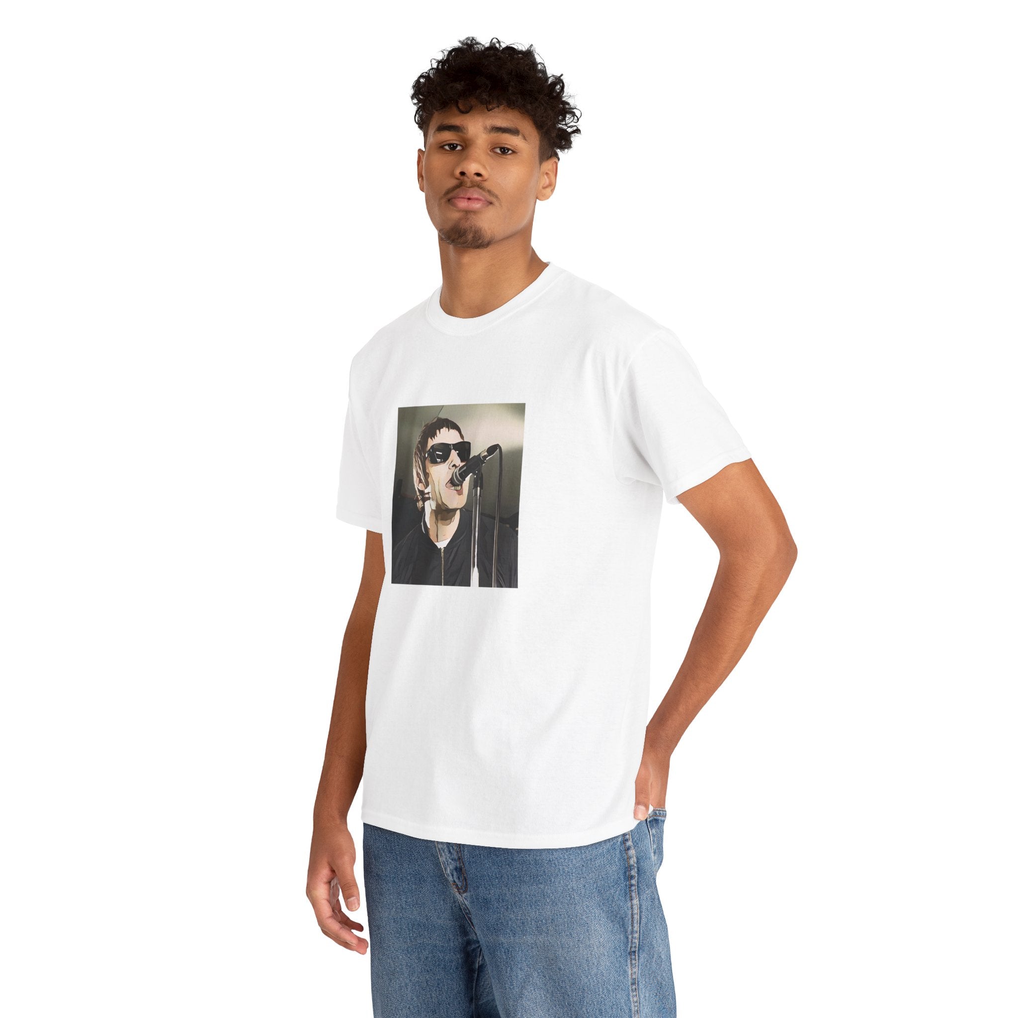 Cartoon Britpop Icon T-Shirt - Reunion Limited Edition Retro Band Icon Tee, Part of 50-Music-Icon Series