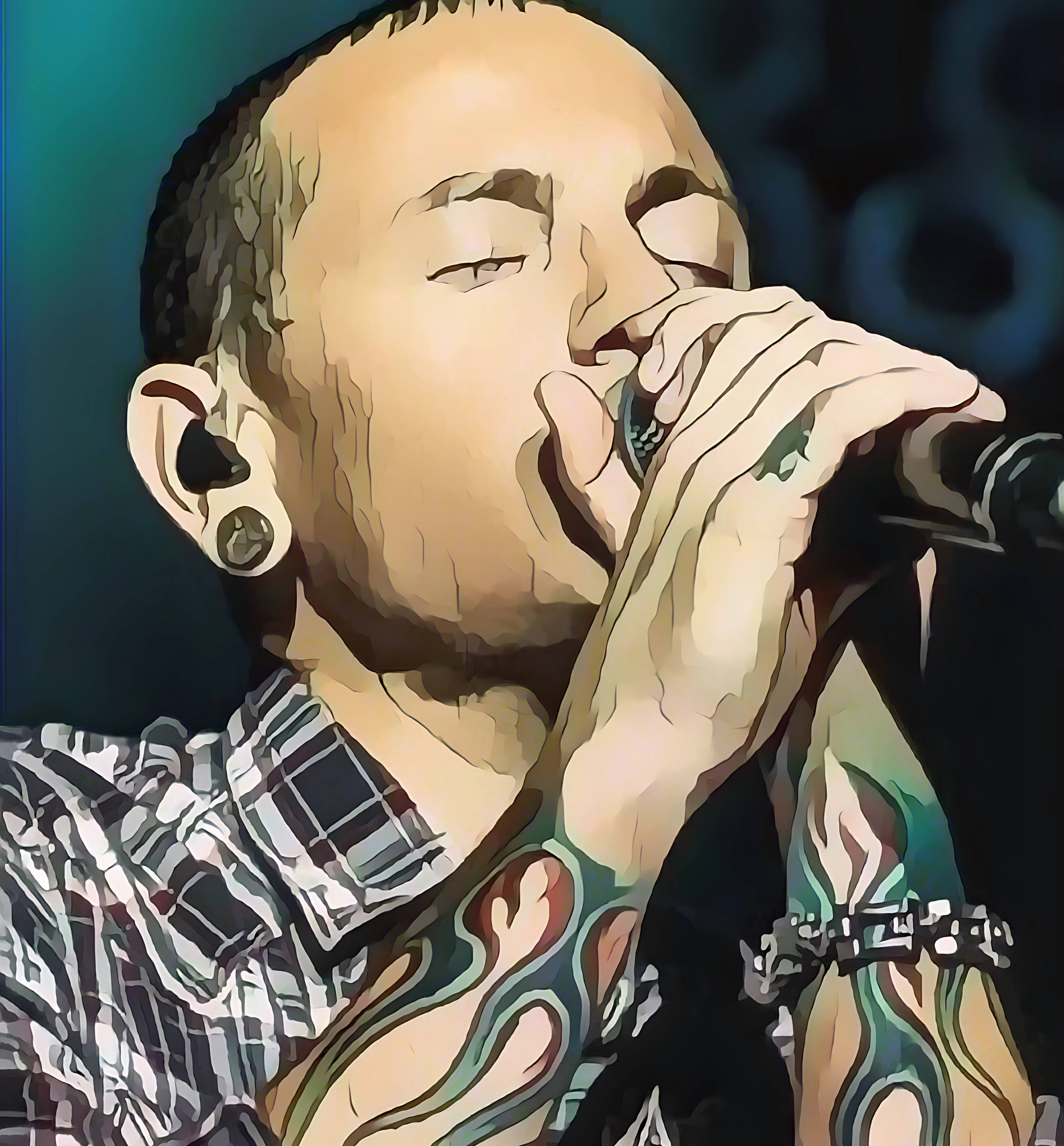 Cartoon Nu-Metal Frontman T-Shirt - Limited Edition Retro Band Icon Tee, Part of 50-Music-Icon Series