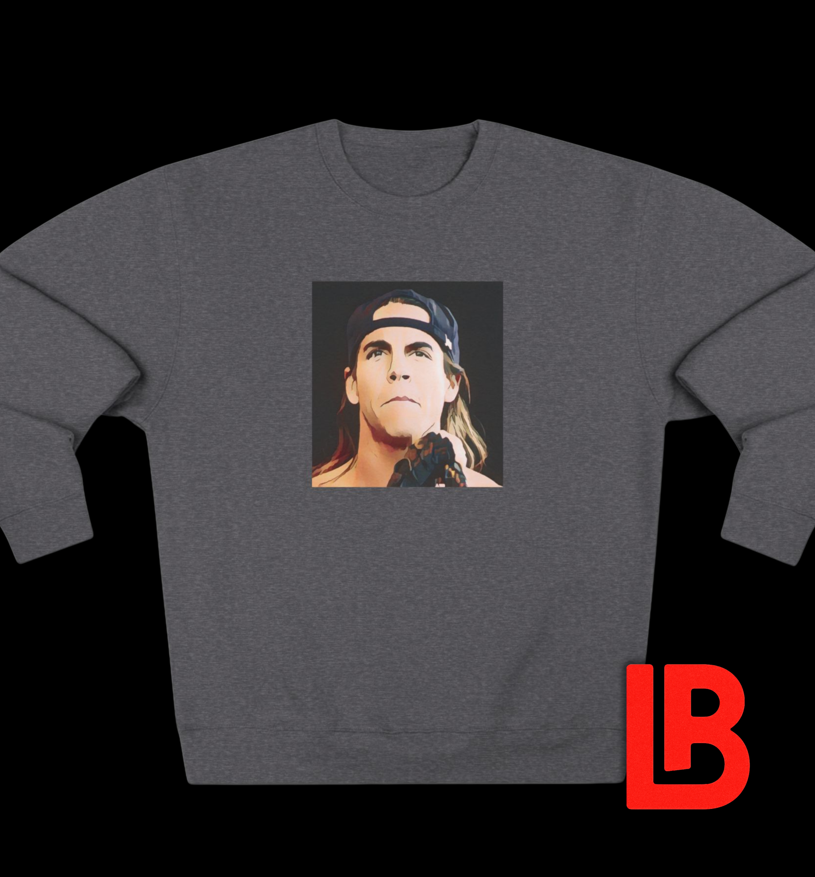 Cartoon Rock Frontman Sweatshirt - Limited Edition Retro Band Icon Sweatshirt, Part of 50-Music-Icon Series