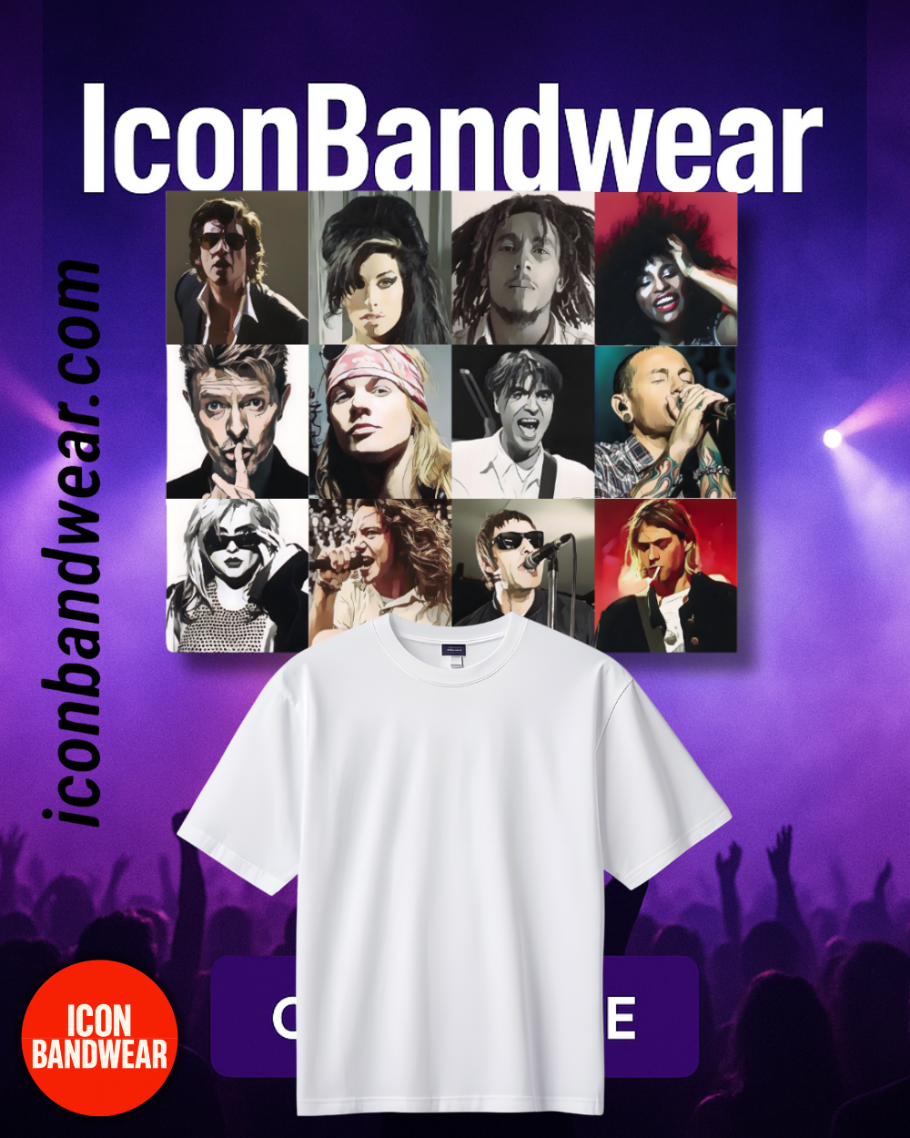 50-Music-Icon T-Shirt Collection