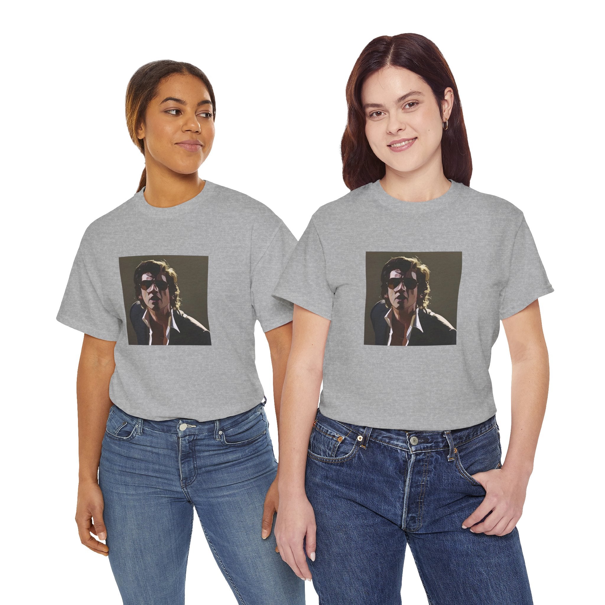 Cartoon Indie Frontman T-Shirt - Limited Edition Retro Band Icon Tee, Part of 50-Music-Icon Series