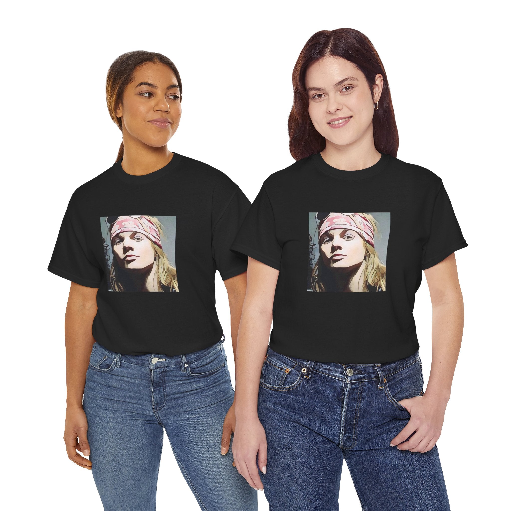 Cartoon Rock Icon T-Shirt - Limited Edition Retro Band Icon Tee, Part of 50-Music-Icon Series