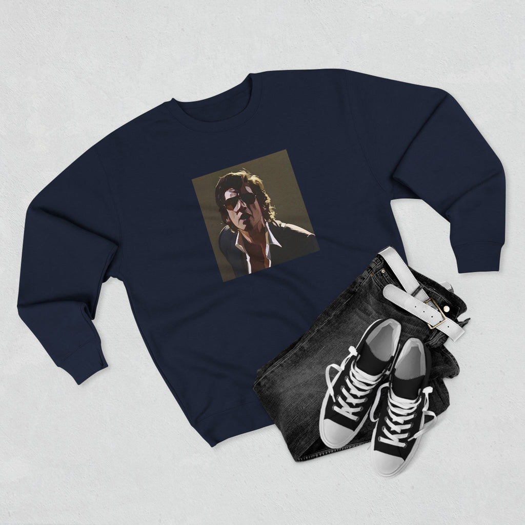 Cartoon Indie Frontman Sweatshirt - Limited Edition Retro Band Icon Sweatshirt, Part of 50-Music-Icon Series