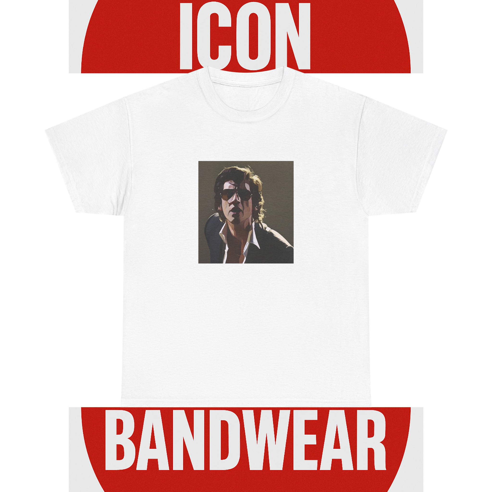 Cartoon Indie Frontman T-Shirt - Limited Edition Retro Band Icon Tee, Part of 50-Music-Icon Series