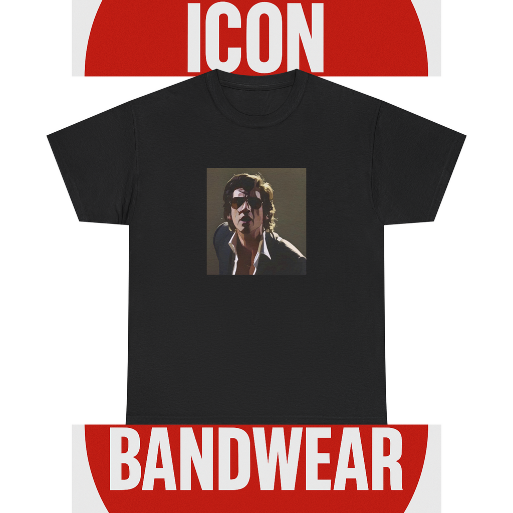 Cartoon Indie Frontman T-Shirt - Limited Edition Retro Band Icon Tee, Part of 50-Music-Icon Series