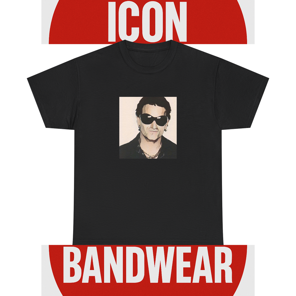 Cartoon Irish Rock Legend T-Shirt - Limited Edition Retro Band Icon Tee, Part of 50-Music-Icon Series