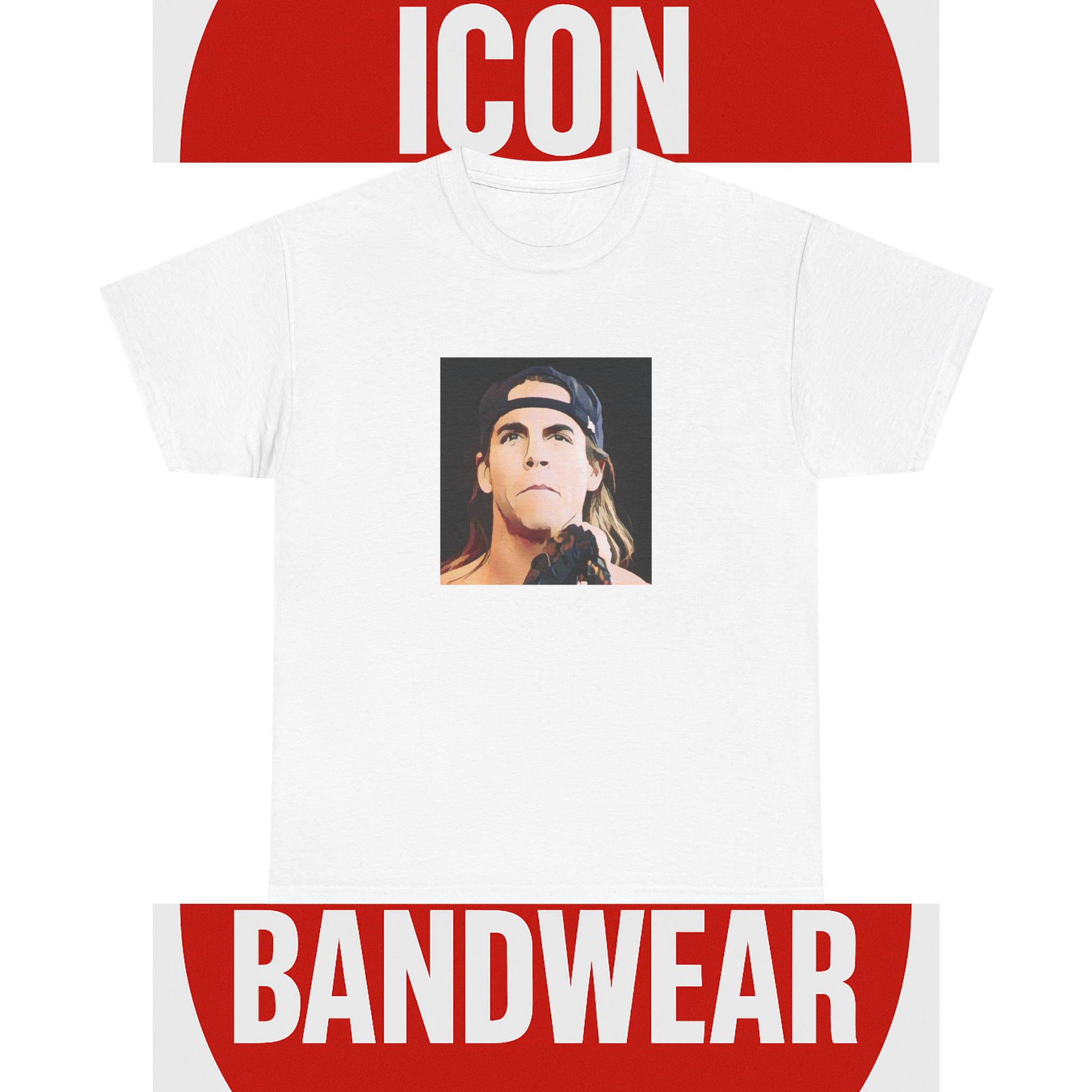 Cartoon Rock Frontman T-Shirt - Limited Edition Retro Band Icon Tee, Part of 50-Music-Icon Series