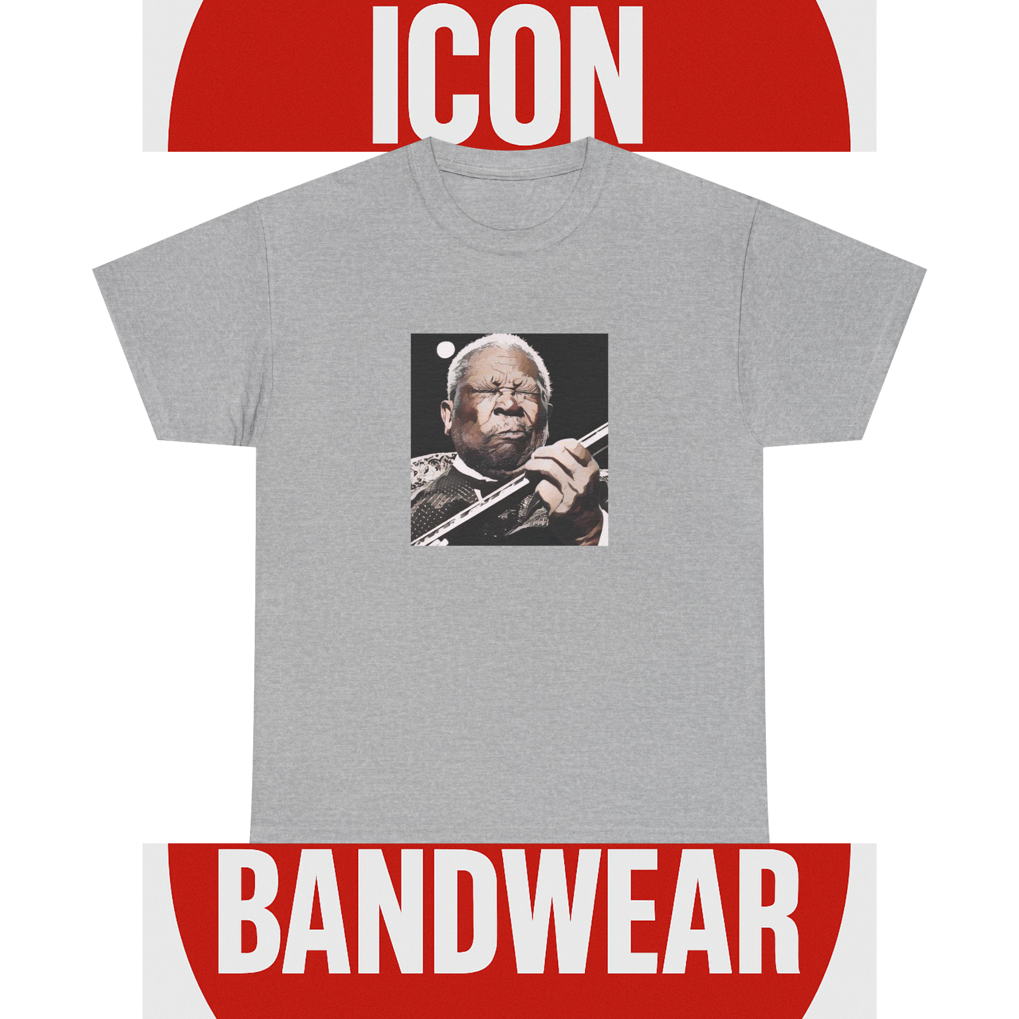 Cartoon Blues Legend T-Shirt - Limited Edition Retro Band Icon Tee, Part of 50-Music-Icon Series