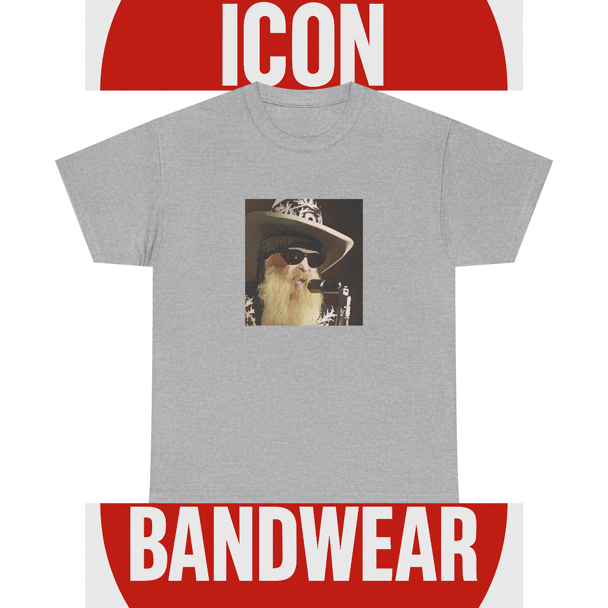 Cartoon Blues Rock Icon T-Shirt - Limited Edition Retro Band Icon Tee, Part of 50-Music-Icon Series