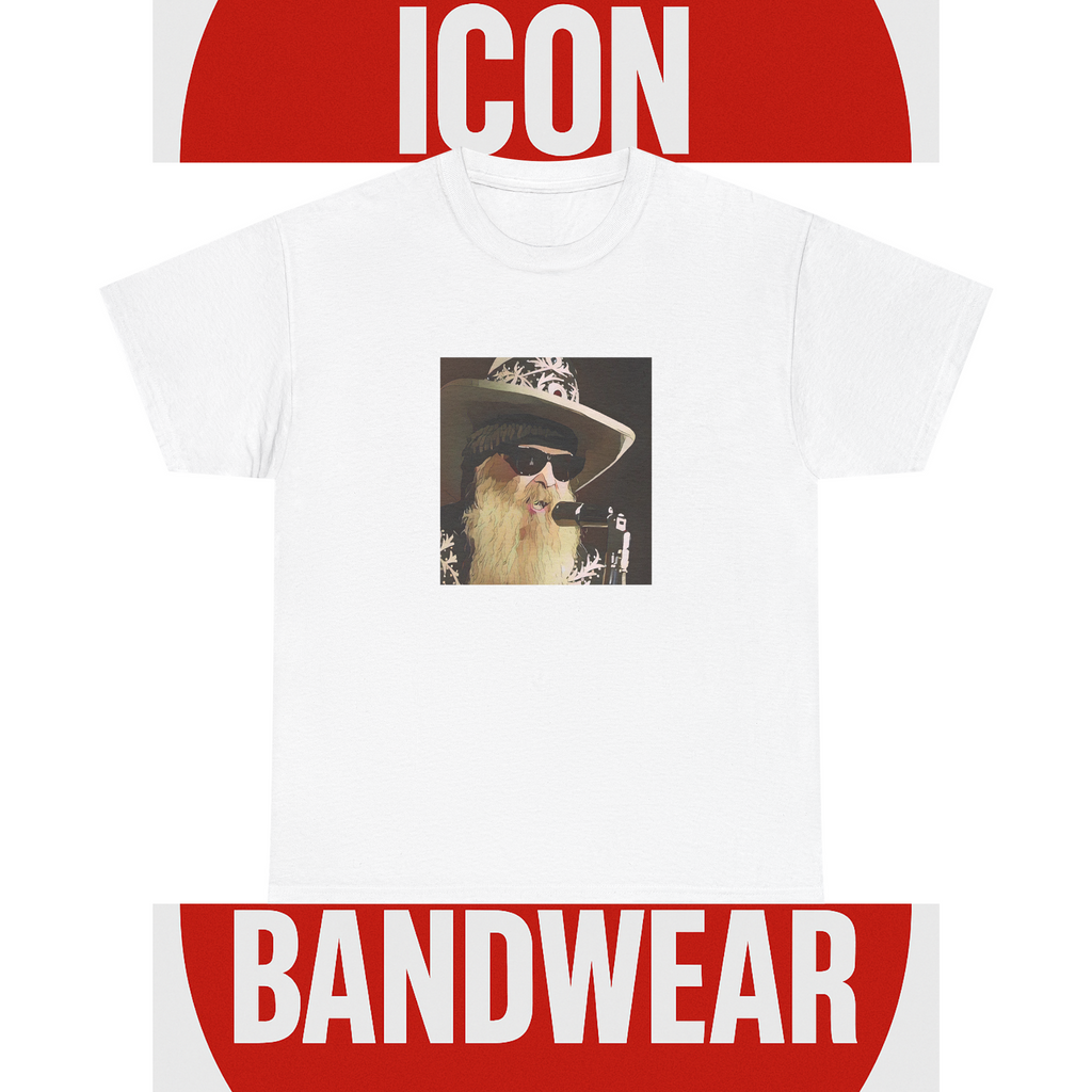 Cartoon Blues Rock Icon T-Shirt - Limited Edition Retro Band Icon Tee, Part of 50-Music-Icon Series