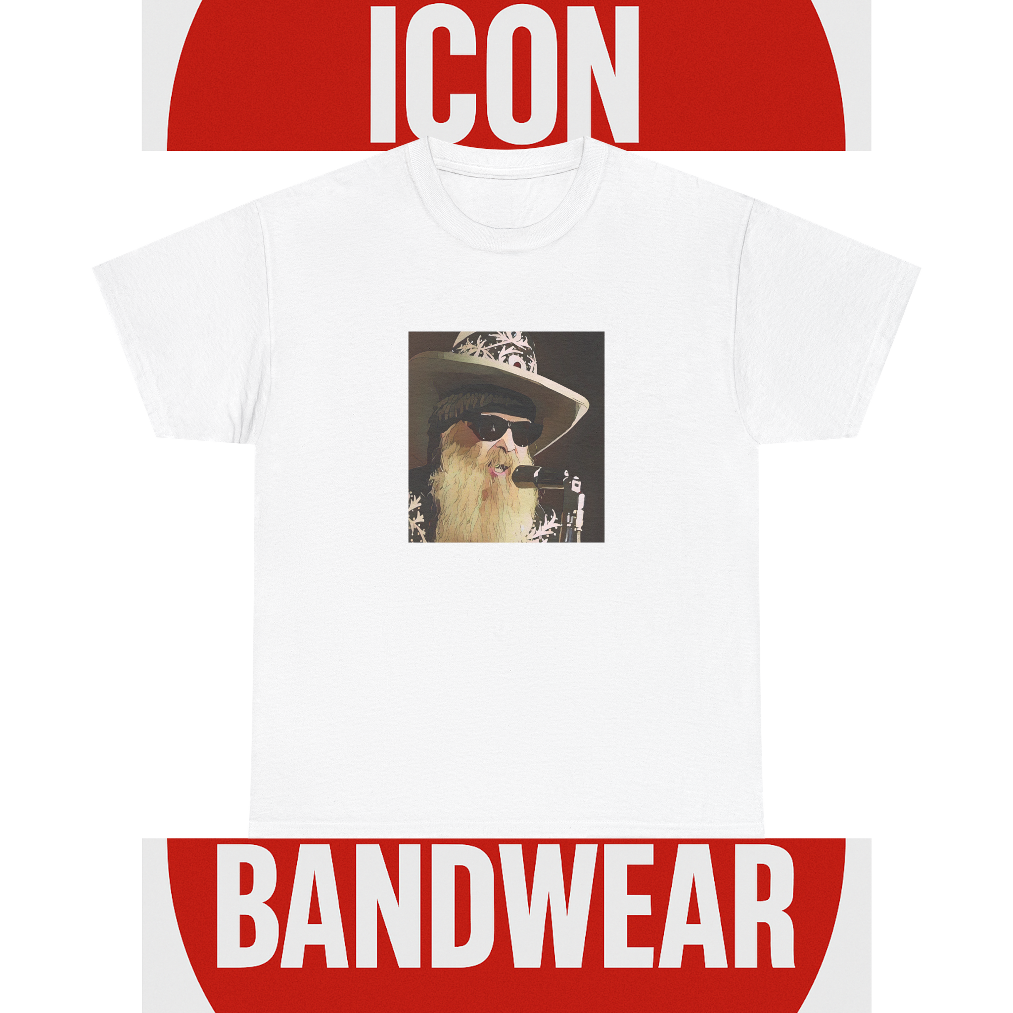 Cartoon Blues Rock Icon T-Shirt - Limited Edition Retro Band Icon Tee, Part of 50-Music-Icon Series