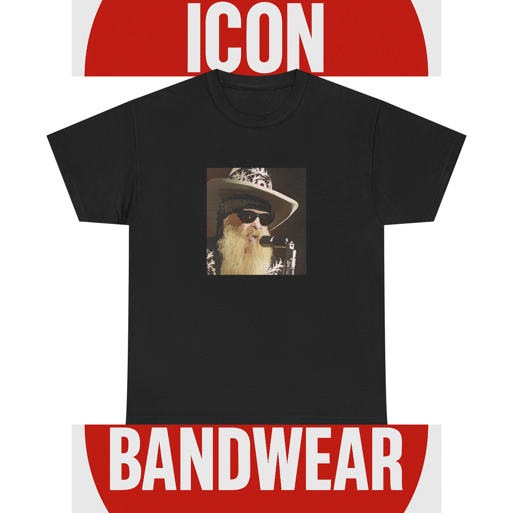 Cartoon Blues Rock Icon T-Shirt - Limited Edition Retro Band Icon Tee, Part of 50-Music-Icon Series