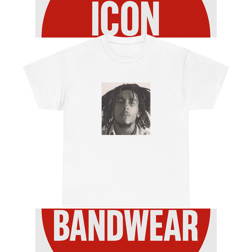 Cartoon Reggae Icon T-Shirt - Limited Edition Retro Band Icon Tee, Part of 50-Music-Icon Series