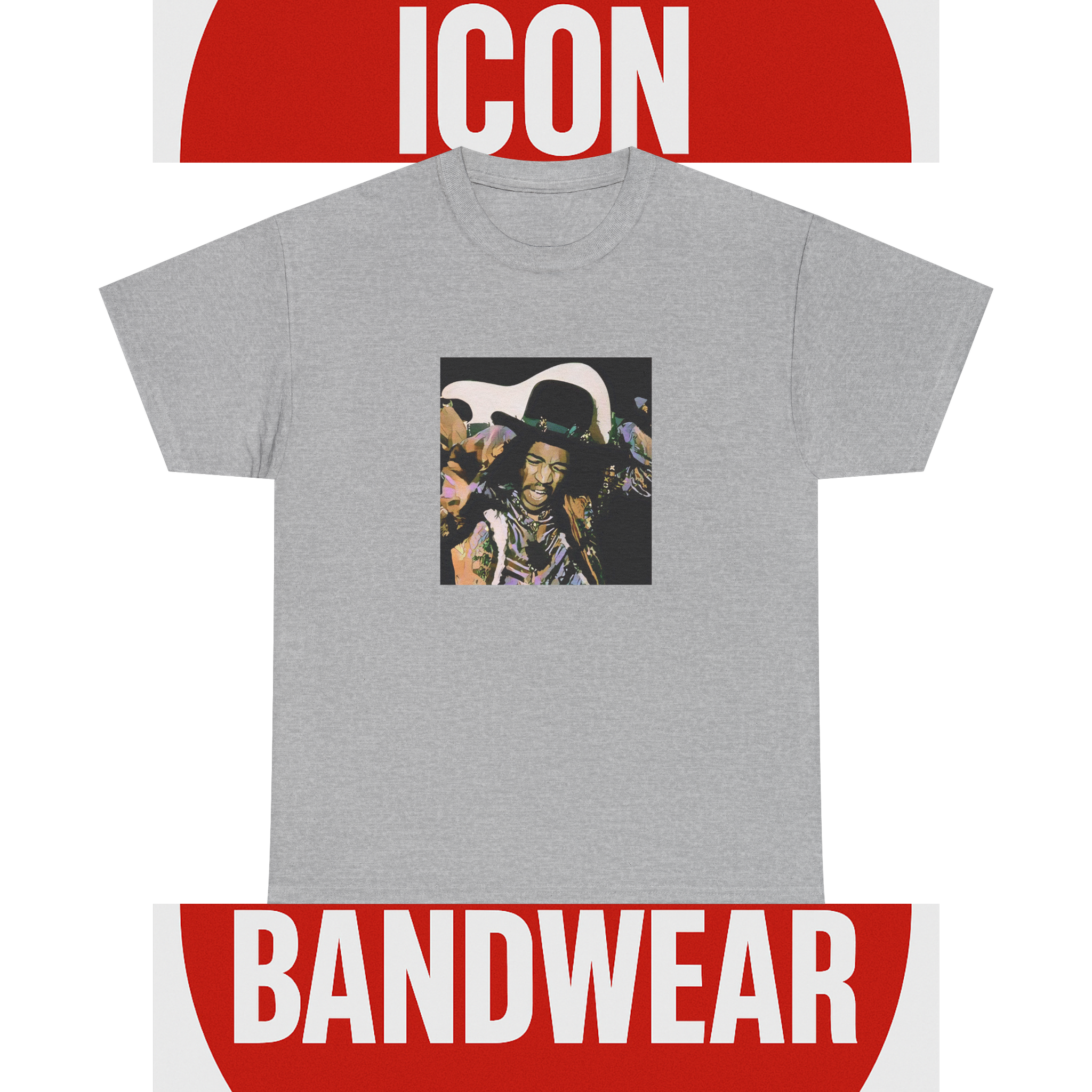 Cartoon Psychedelic Rock Tee - Limited Edition Retro Band Icon Tee, Part of 50-Music-Icon Series