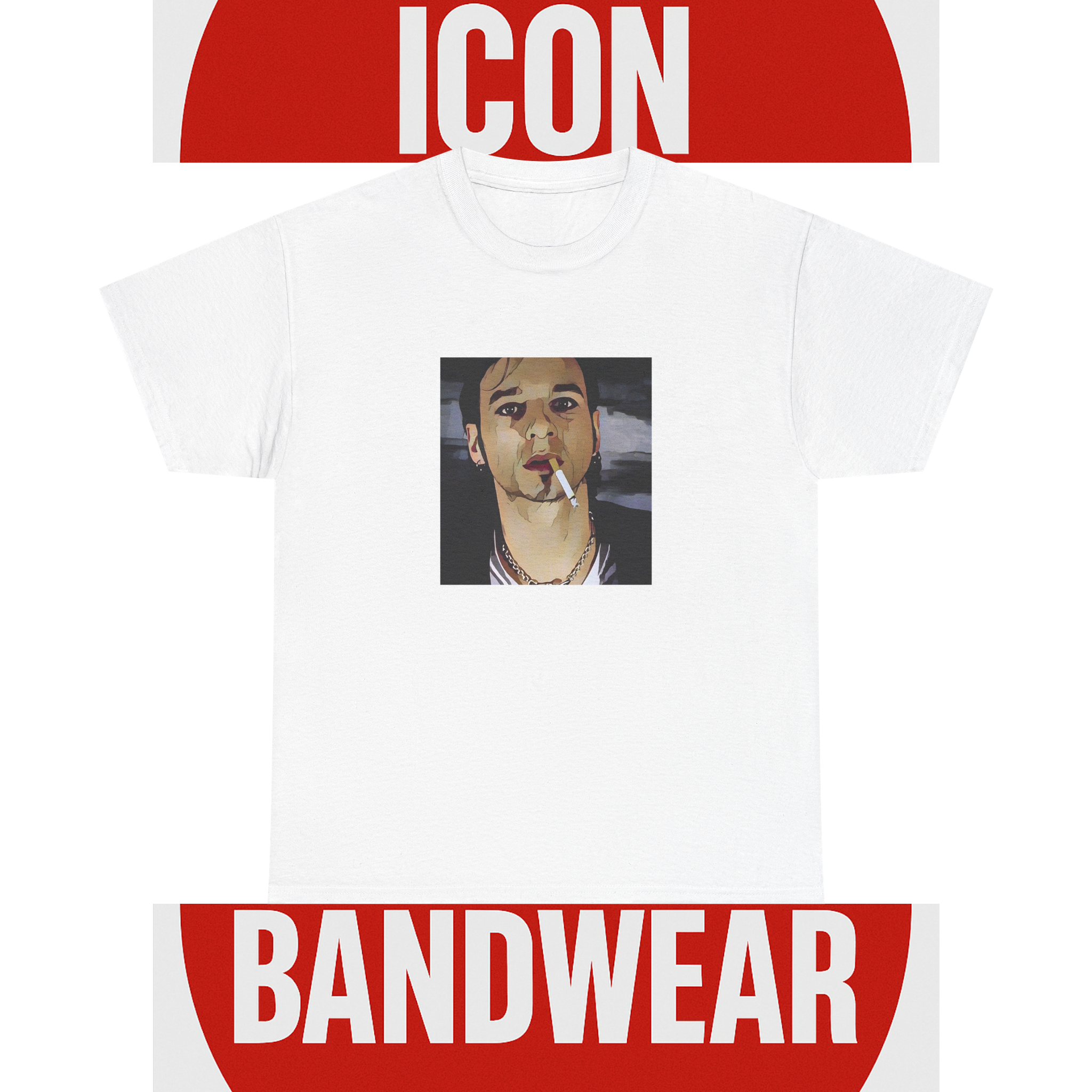 Cartoon Style Synth-Pop Graphic Tee | Retro 80s New Wave Shirt | Statement Fan Apparel