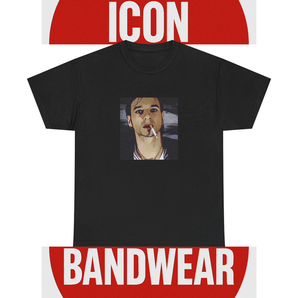 Cartoon Style Synth-Pop Graphic Tee | Retro 80s New Wave Shirt | Statement Fan Apparel