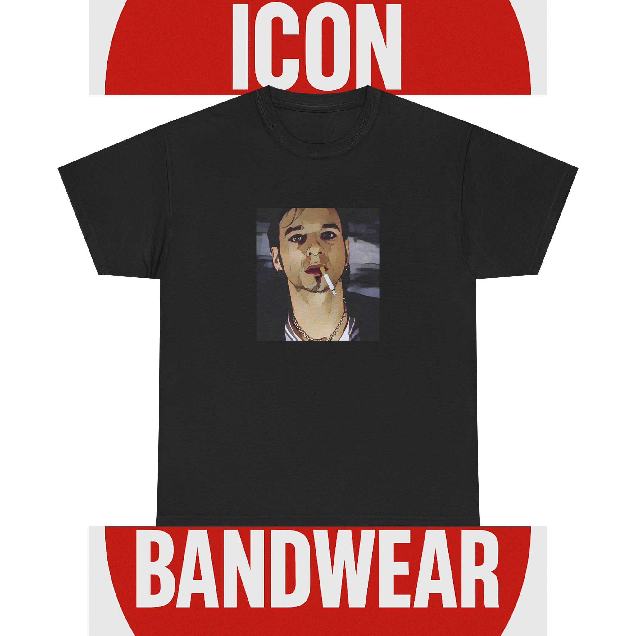 Cartoon Style Synth-Pop Graphic Tee | Retro 80s New Wave Shirt | Statement Fan Apparel