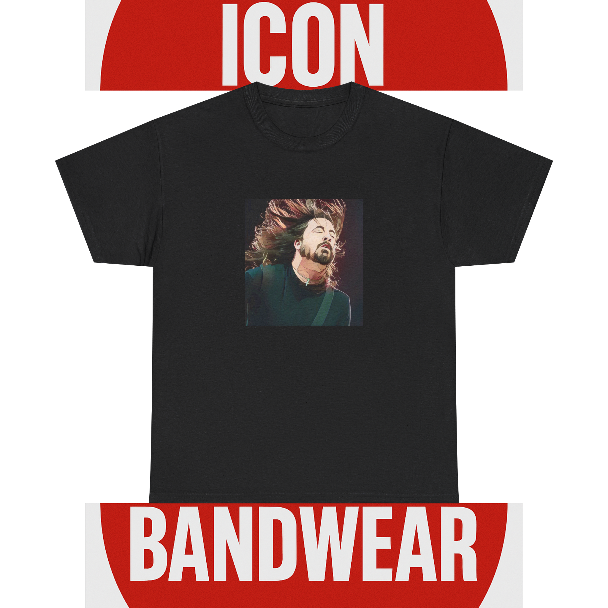 Cartoon Style Rock Graphic Tee | Retro 90s Grunge Shirt | Statement Fan Apparel