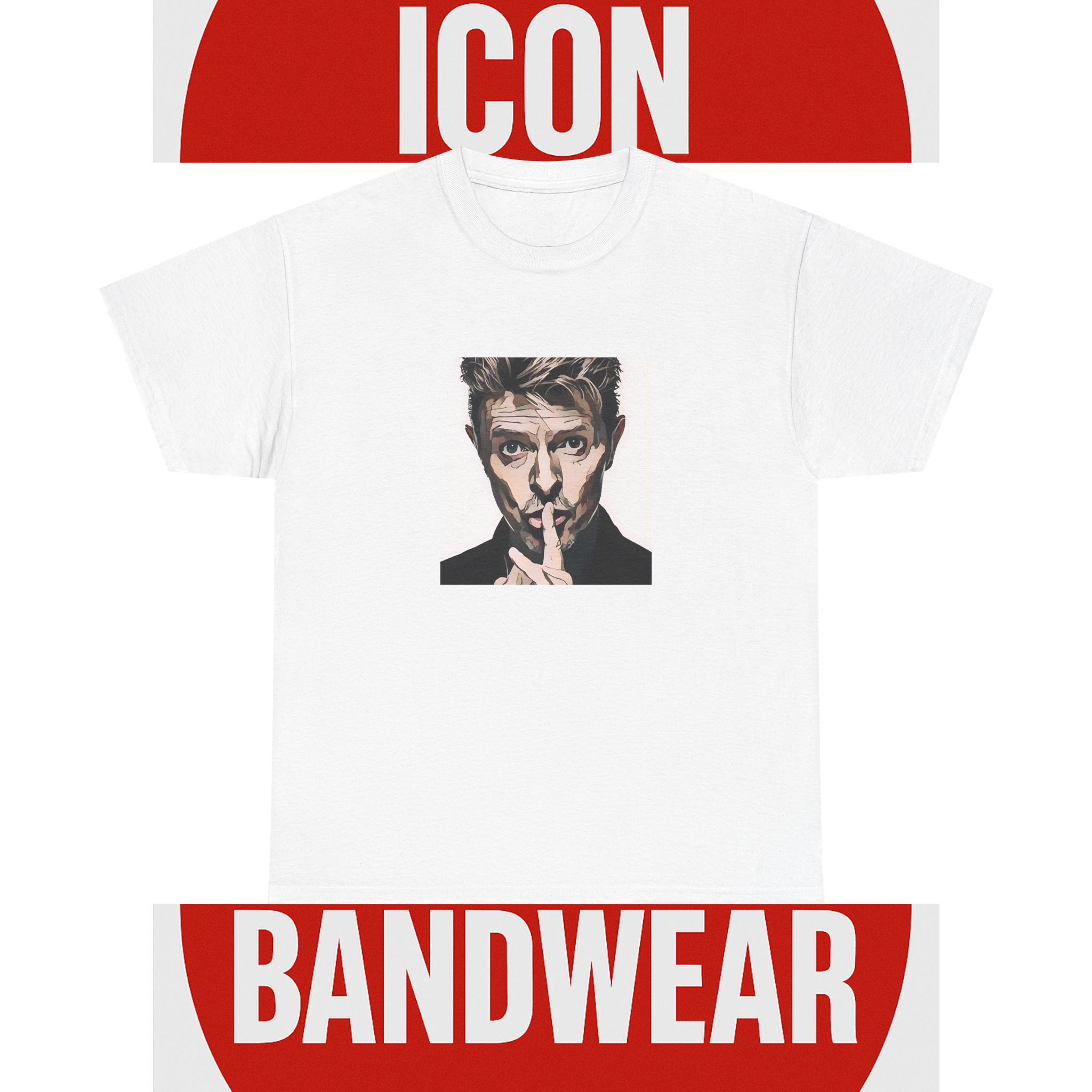 Cartoon Style Glam Rock Graphic Tee | Retro 70s Music Shirt | Statement Fan Apparel