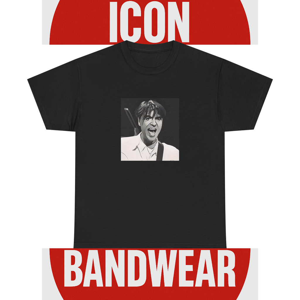 Cartoon New-Wave Icon T-Shirt - Limited Edition Retro Band Icon Tee, Part of 50-Music-Icon Series