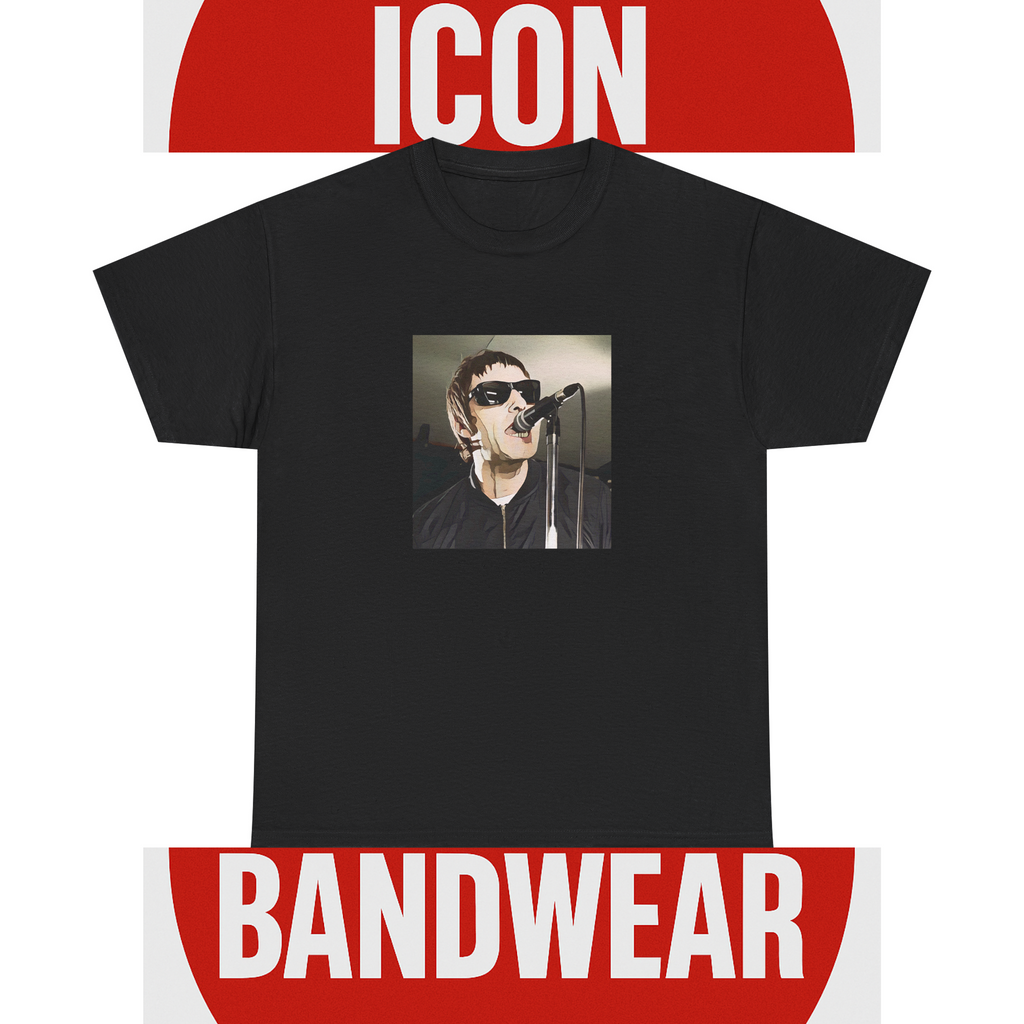 Cartoon Britpop Icon T-Shirt - Reunion Limited Edition Retro Band Icon Tee, Part of 50-Music-Icon Series