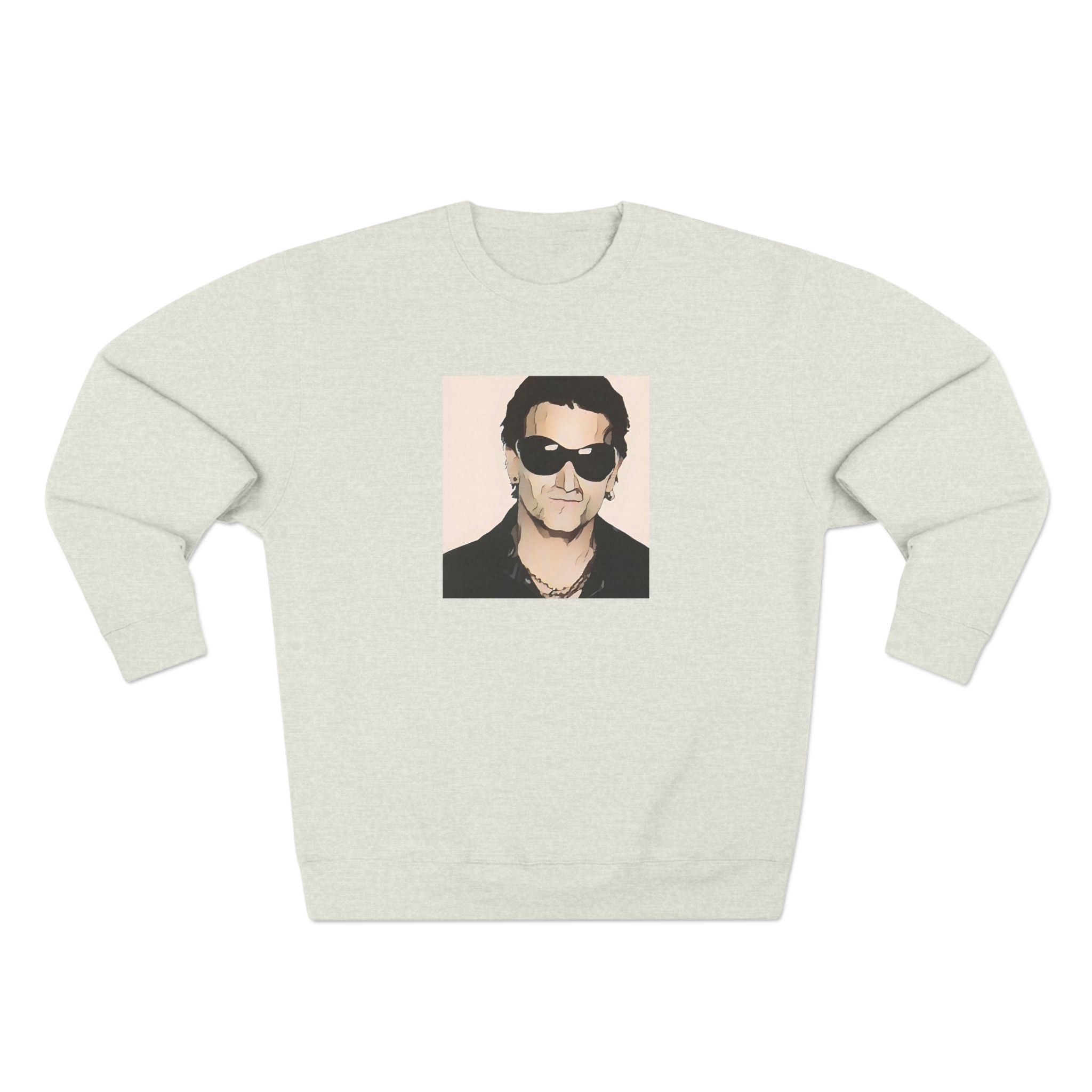 Cartoon Irish Rock Legend Sweatshirt - Limited Edition Retro Band Icon Sweatshirt, Part of 50-Music-Icon Series