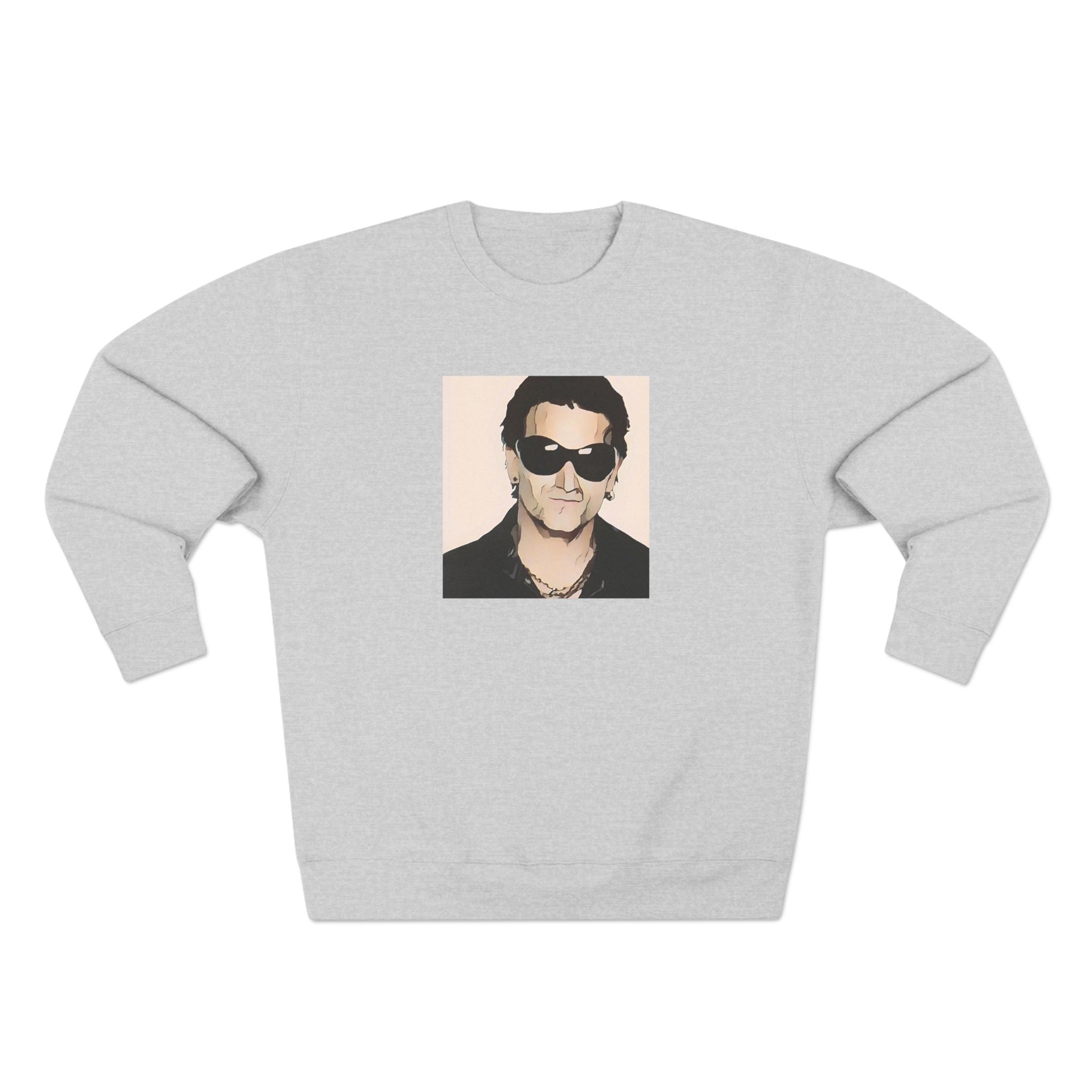 Cartoon Irish Rock Legend Sweatshirt - Limited Edition Retro Band Icon Sweatshirt, Part of 50-Music-Icon Series