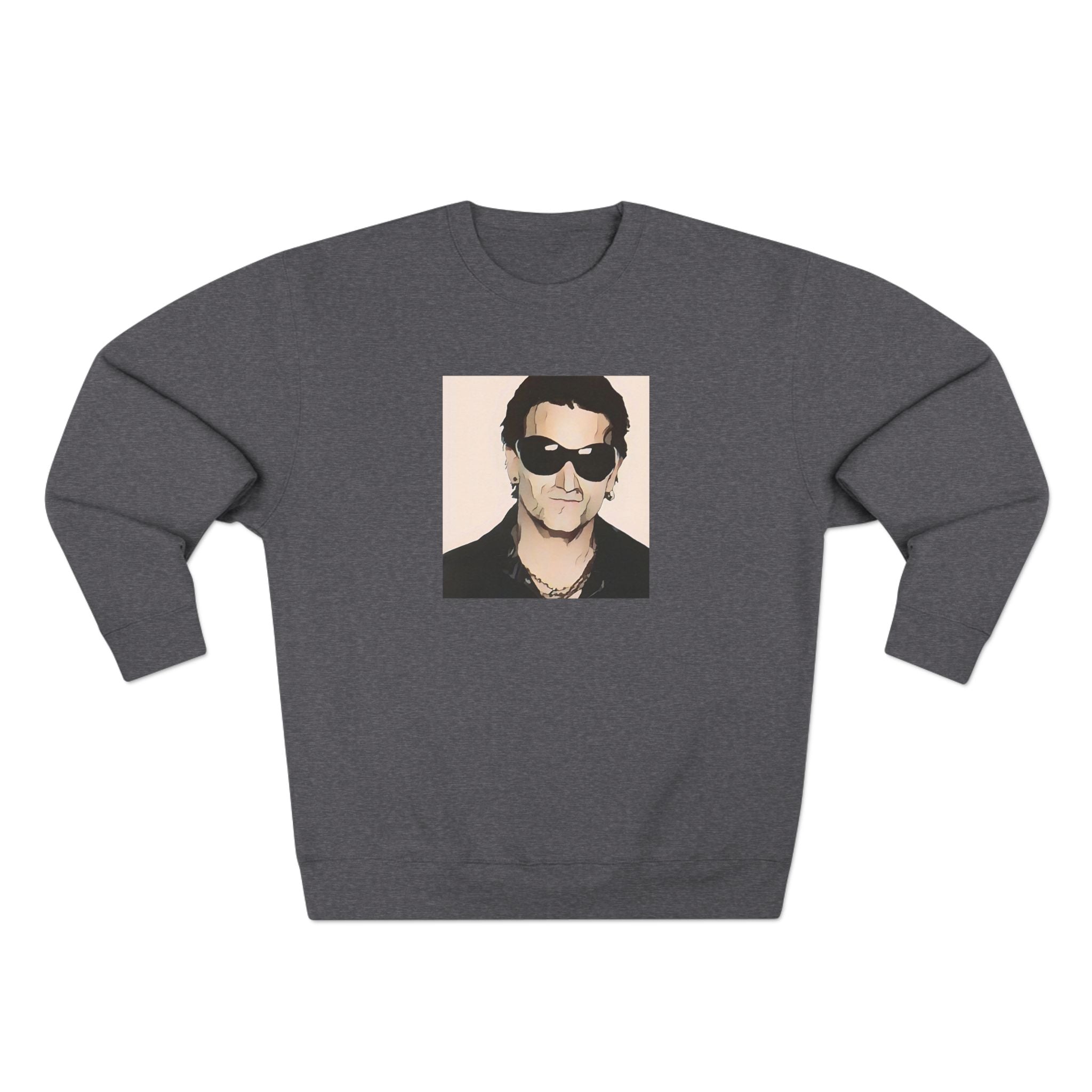 Cartoon Irish Rock Legend Sweatshirt - Limited Edition Retro Band Icon Sweatshirt, Part of 50-Music-Icon Series