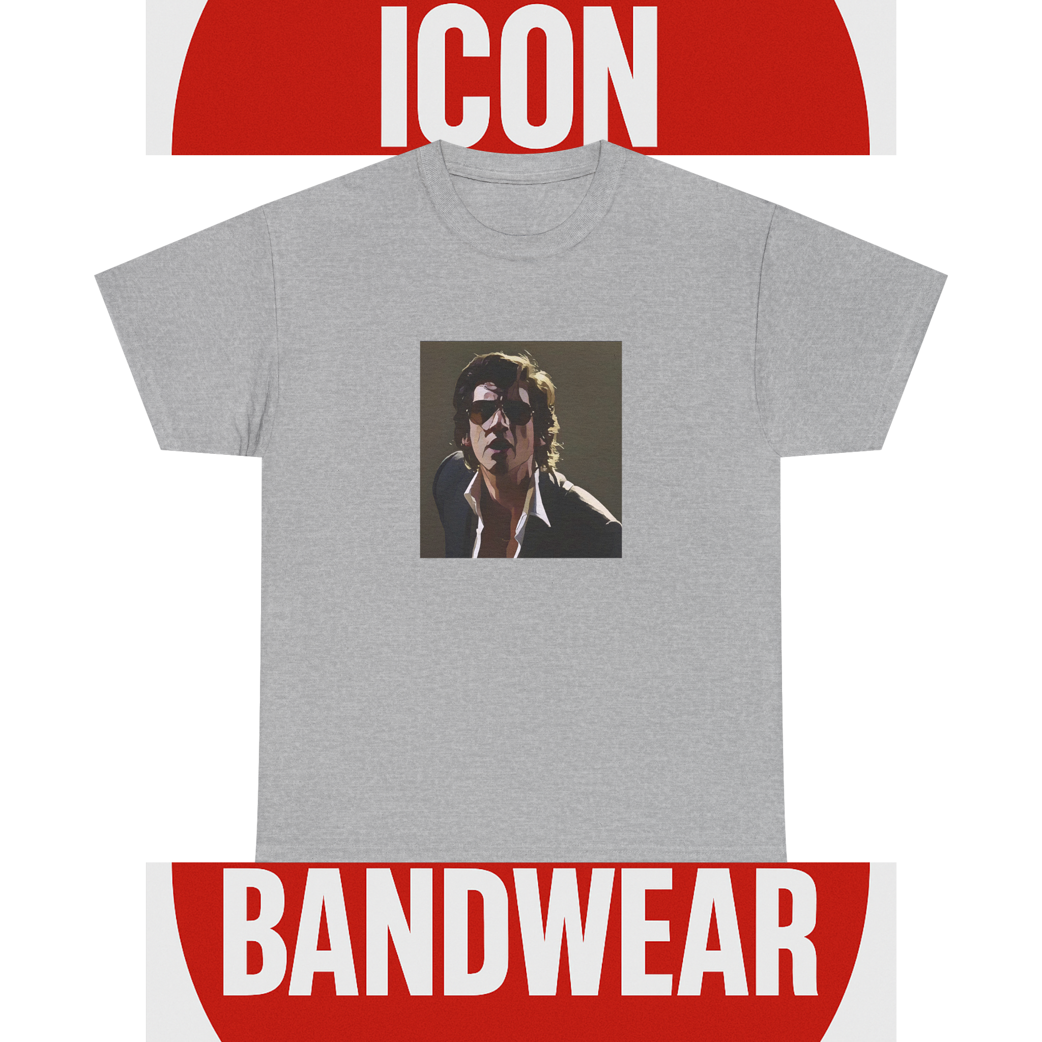 Cartoon Indie Frontman T-Shirt - Limited Edition Retro Band Icon Tee, Part of 50-Music-Icon Series