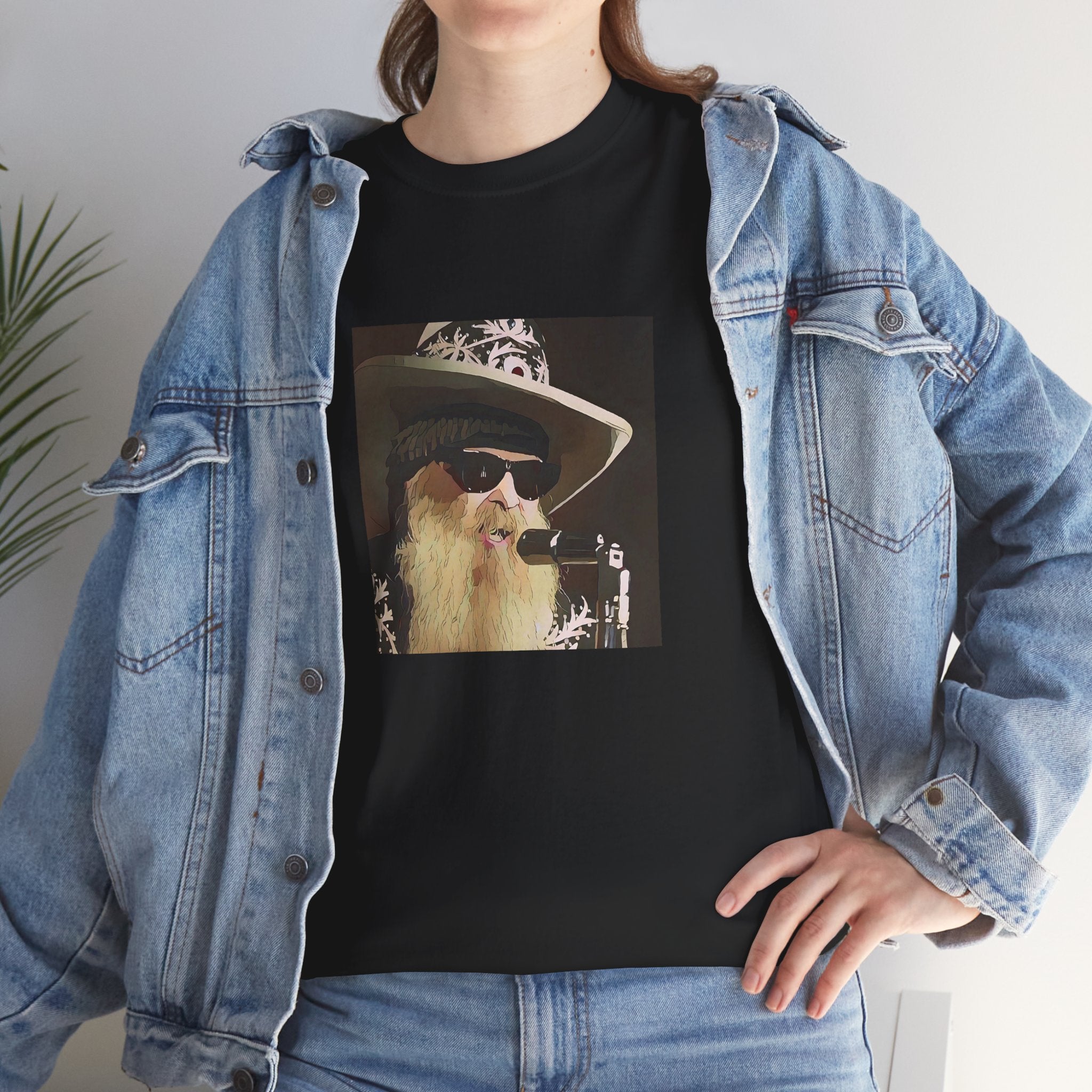 Cartoon Blues Rock Icon T-Shirt - Limited Edition Retro Band Icon Tee, Part of 50-Music-Icon Series