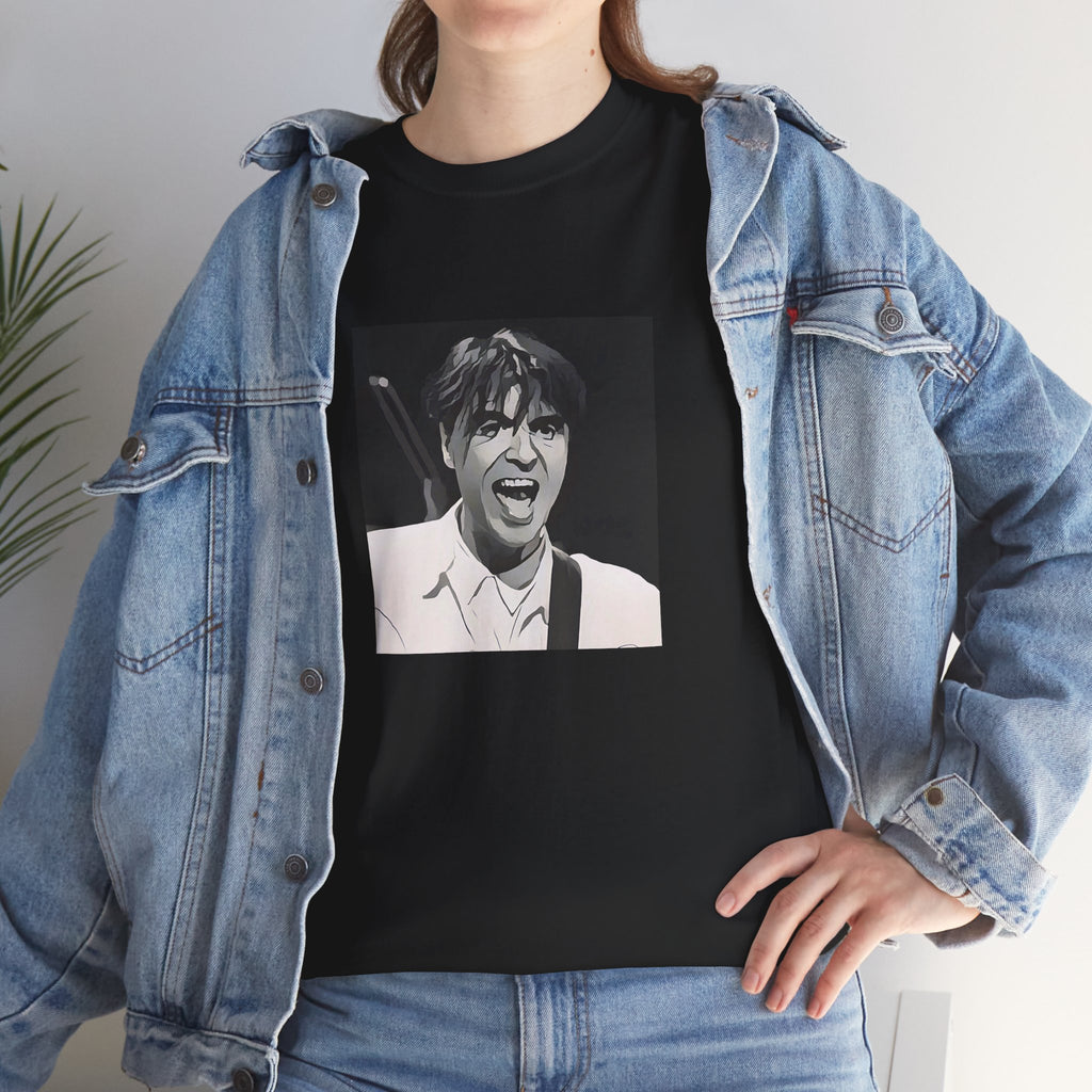 Cartoon New-Wave Icon T-Shirt - Limited Edition Retro Band Icon Tee, Part of 50-Music-Icon Series