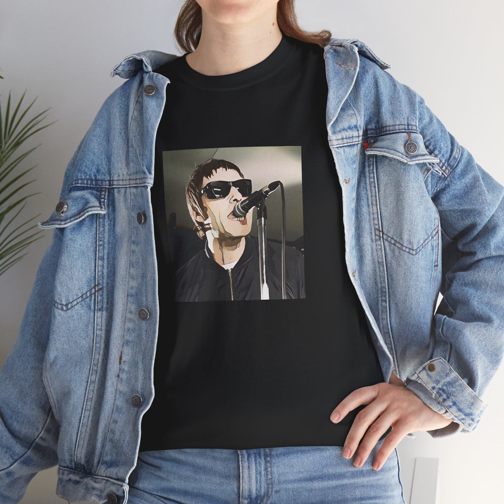 Cartoon Britpop Icon T-Shirt - Reunion Limited Edition Retro Band Icon Tee, Part of 50-Music-Icon Series
