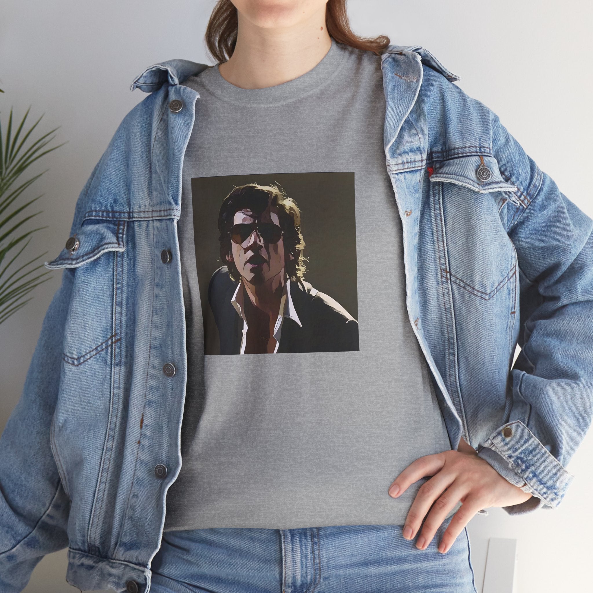 Cartoon Indie Frontman T-Shirt - Limited Edition Retro Band Icon Tee, Part of 50-Music-Icon Series