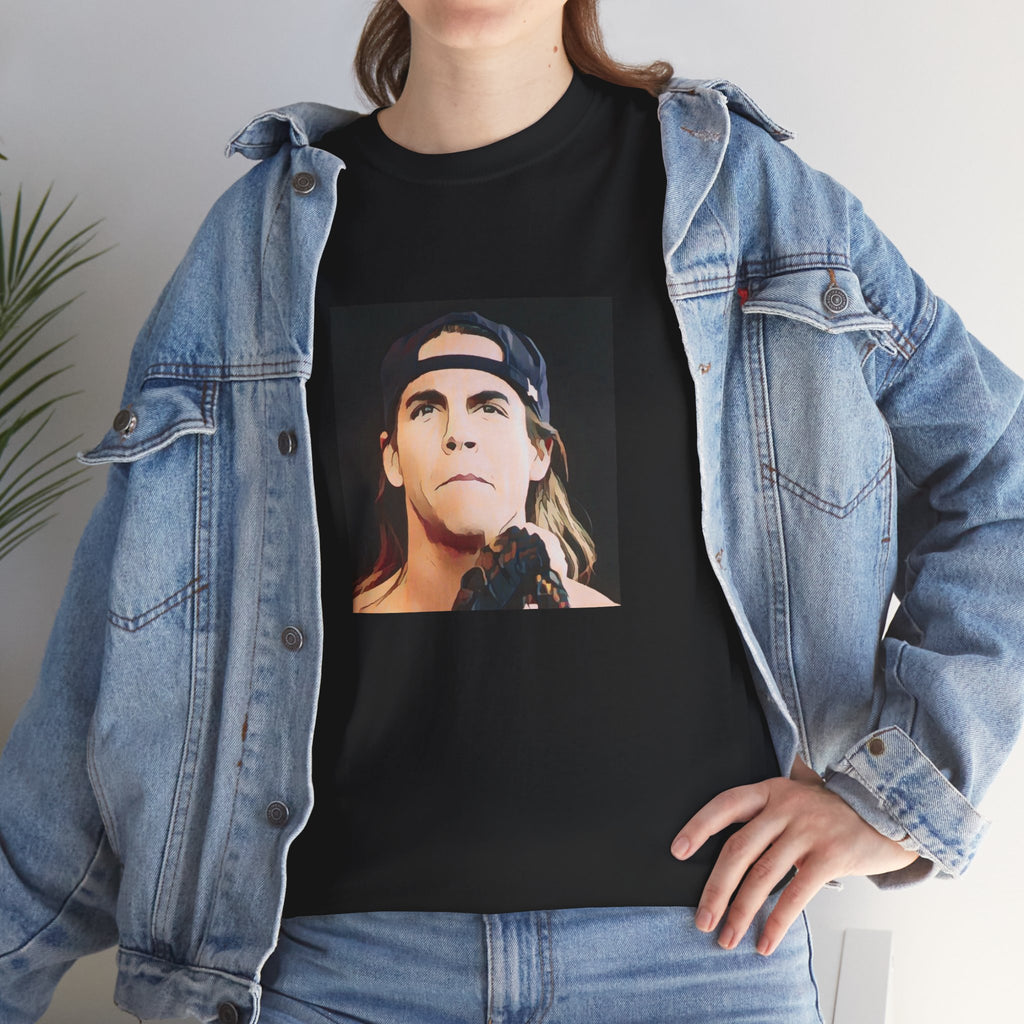 Cartoon Rock Frontman T-Shirt - Limited Edition Retro Band Icon Tee, Part of 50-Music-Icon Series