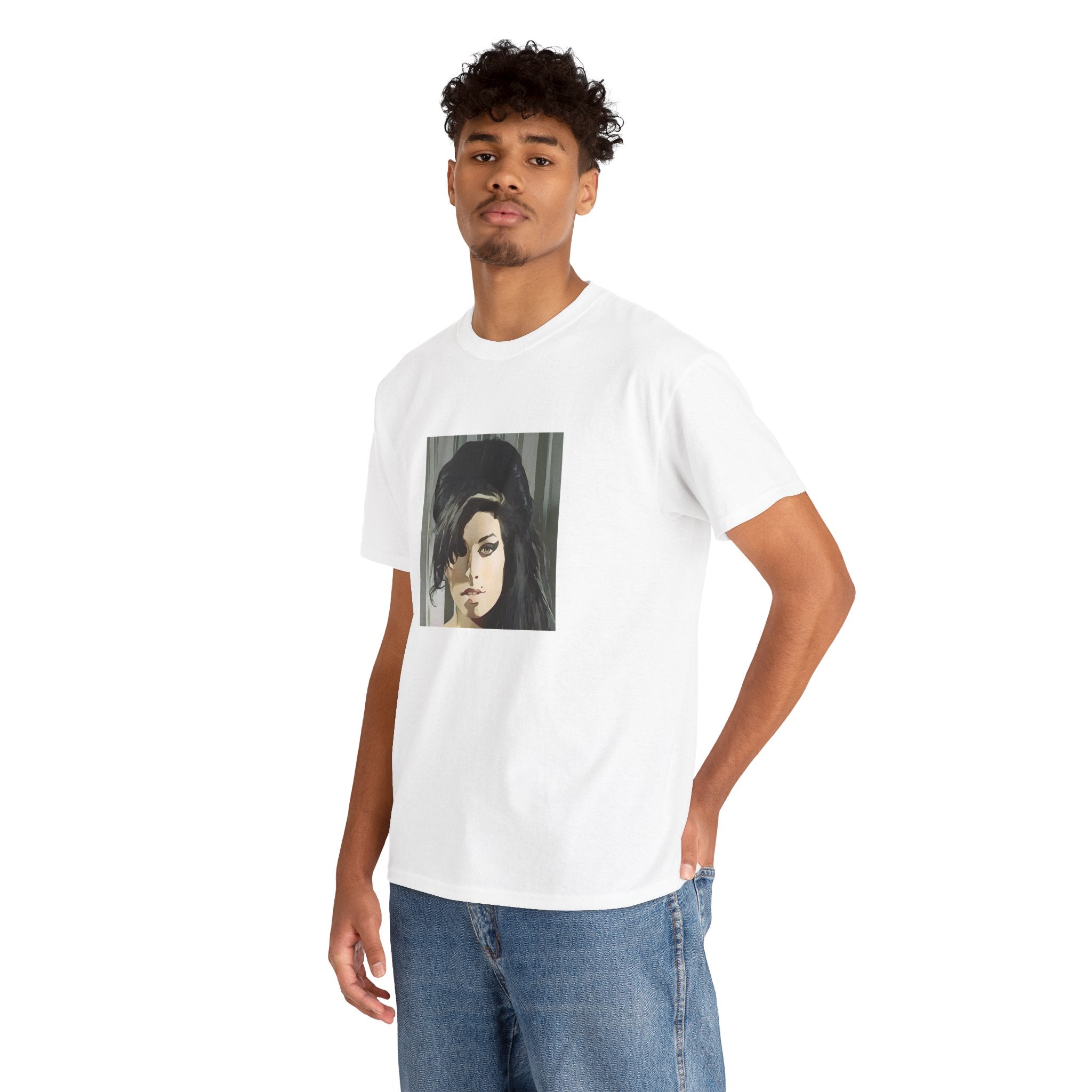 Cartoon Soul Singer T-Shirt - Limited Edition Retro Band Icon Tee, Part of 50-Music-Icon Series