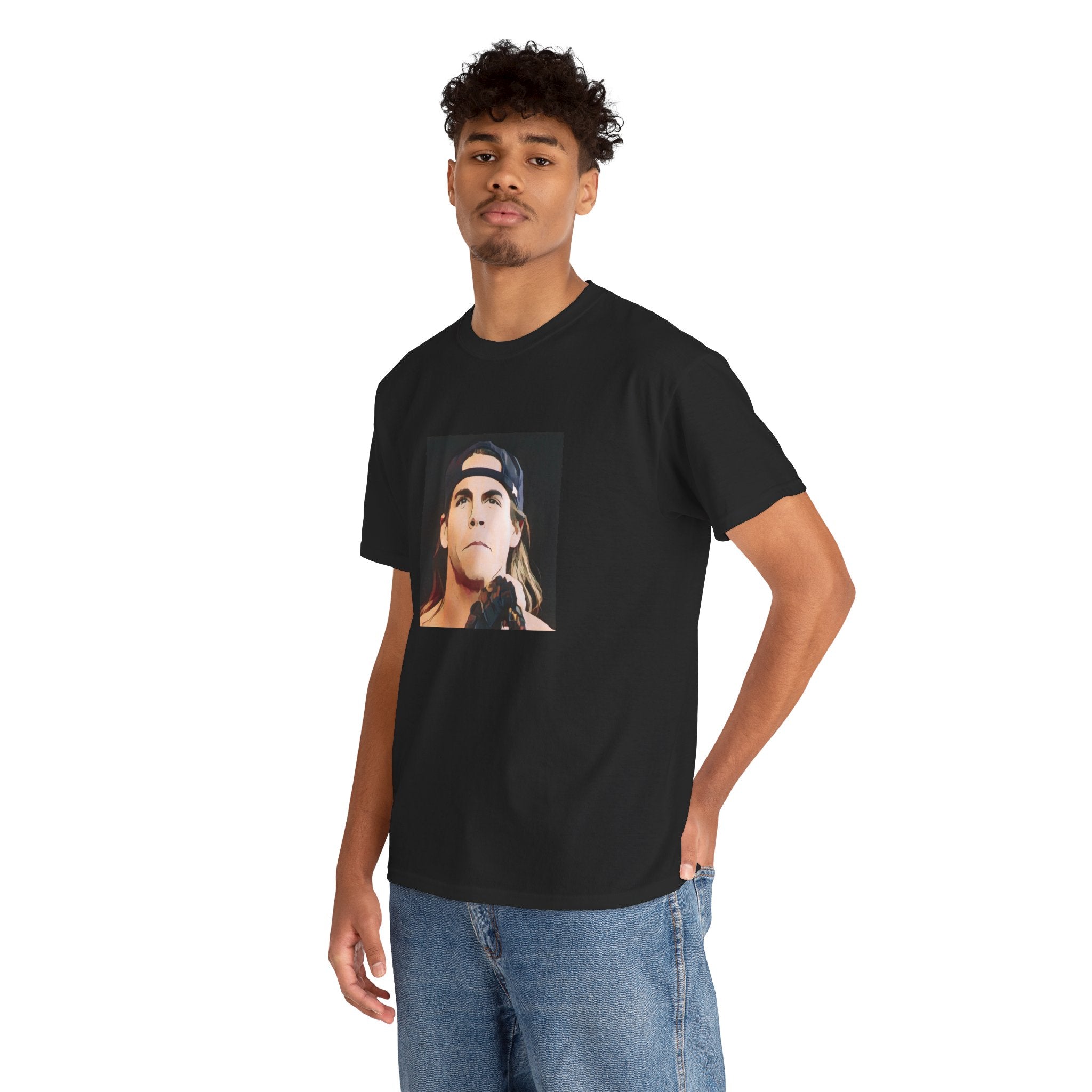Cartoon Rock Frontman T-Shirt - Limited Edition Retro Band Icon Tee, Part of 50-Music-Icon Series
