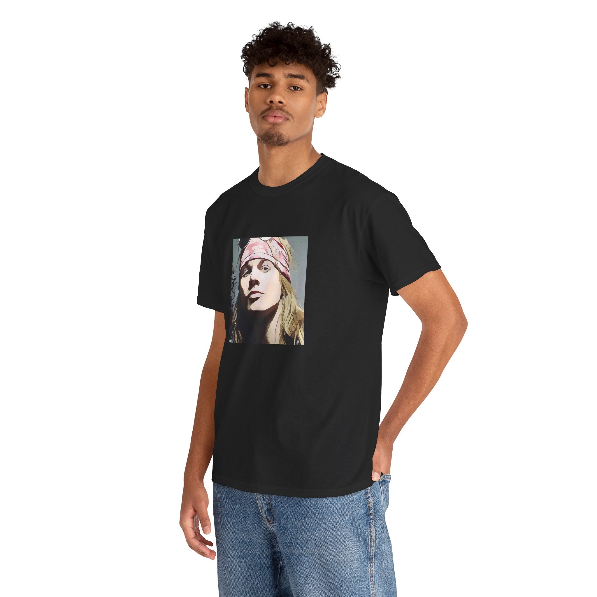 Cartoon Rock Icon T-Shirt - Limited Edition Retro Band Icon Tee, Part of 50-Music-Icon Series