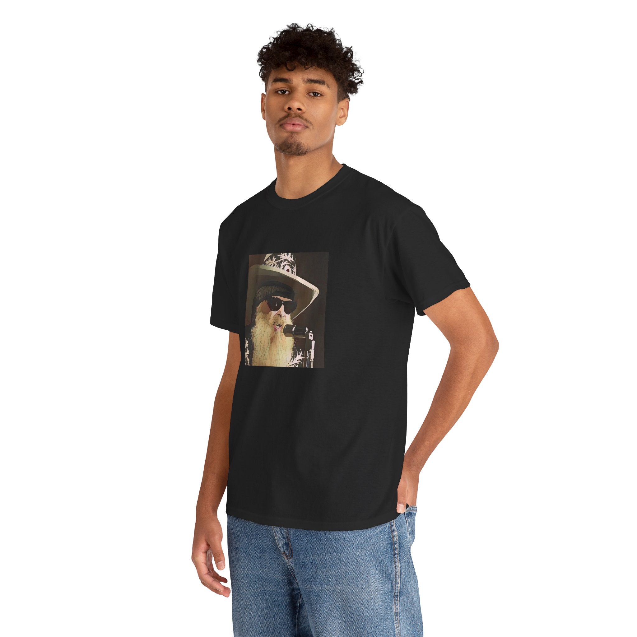 Cartoon Blues Rock Icon T-Shirt - Limited Edition Retro Band Icon Tee, Part of 50-Music-Icon Series