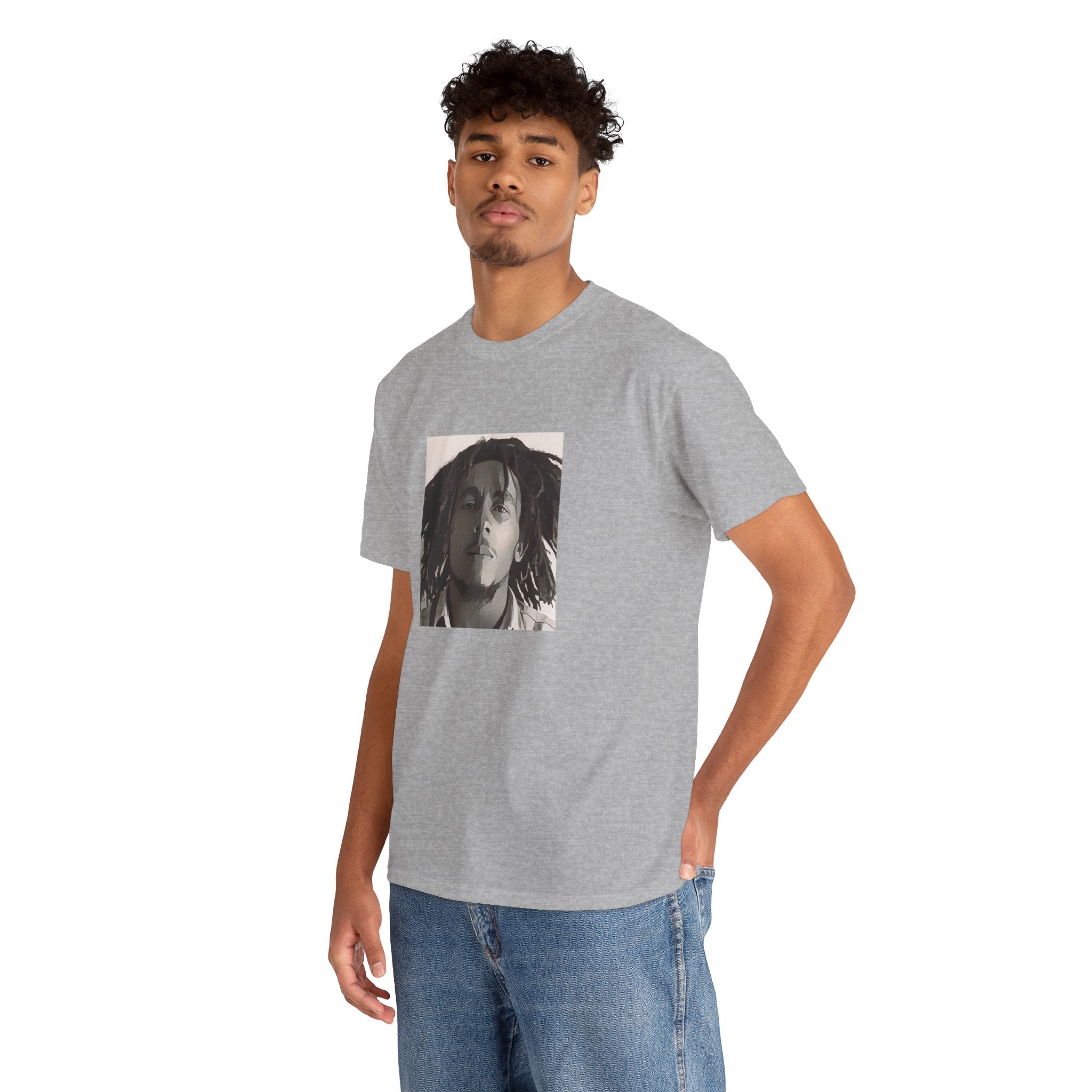 Cartoon Reggae Icon T-Shirt - Limited Edition Retro Band Icon Tee, Part of 50-Music-Icon Series