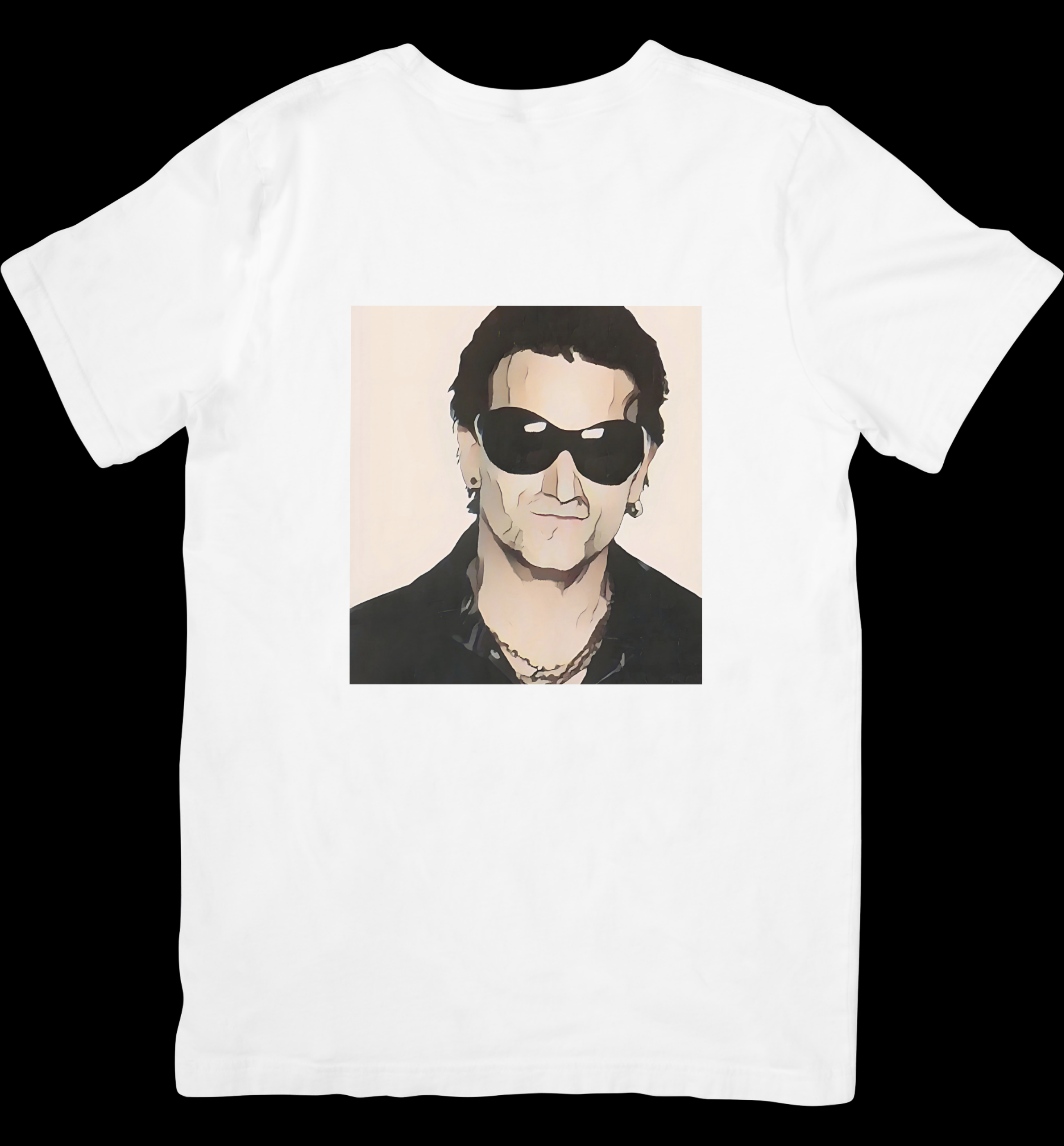 Cartoon Irish Rock Legend T-Shirt - Limited Edition Retro Band Icon Tee, Part of 50-Music-Icon Series