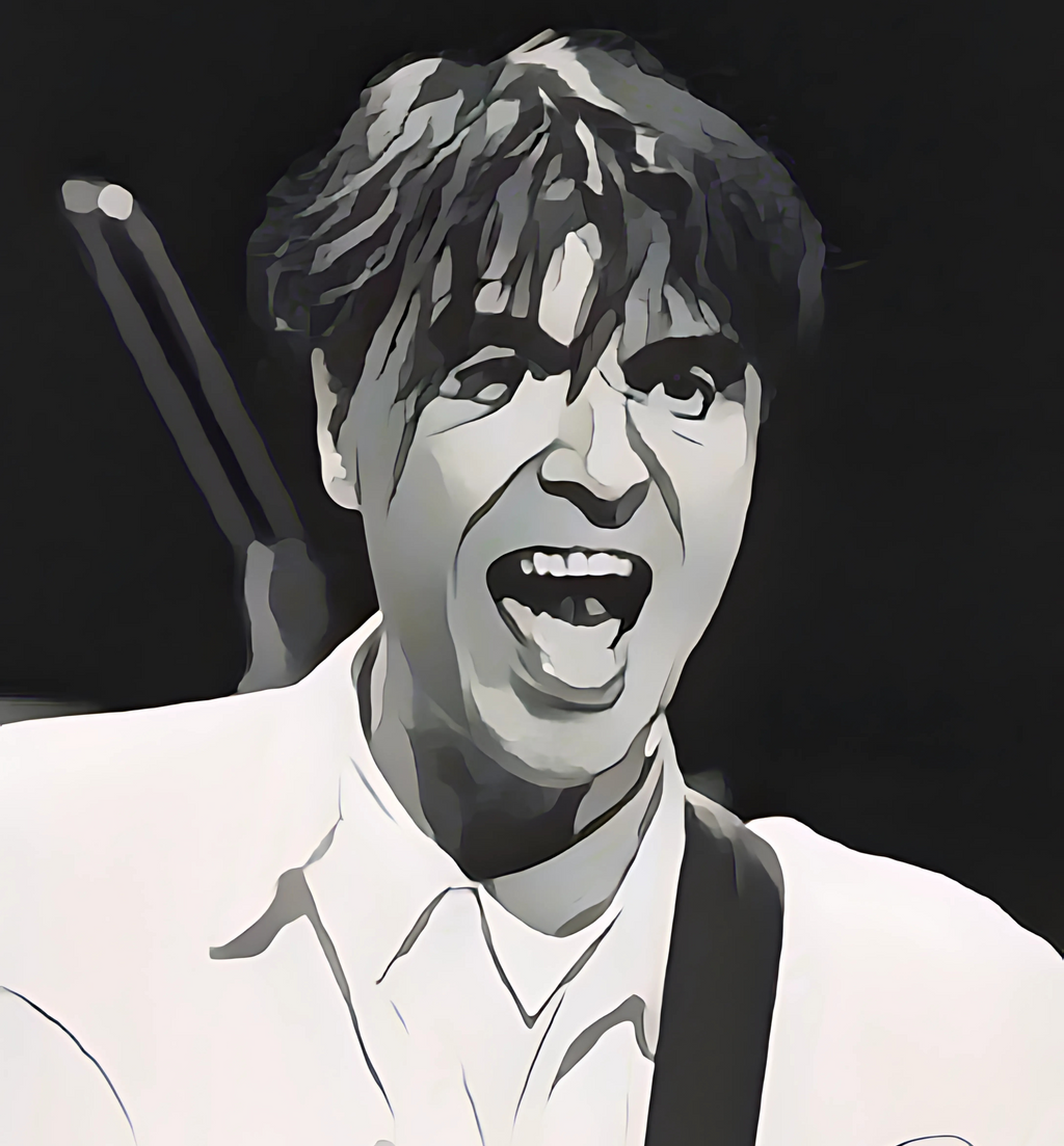 Cartoon New-Wave Icon T-Shirt - Limited Edition Retro Band Icon Tee, Part of 50-Music-Icon Series