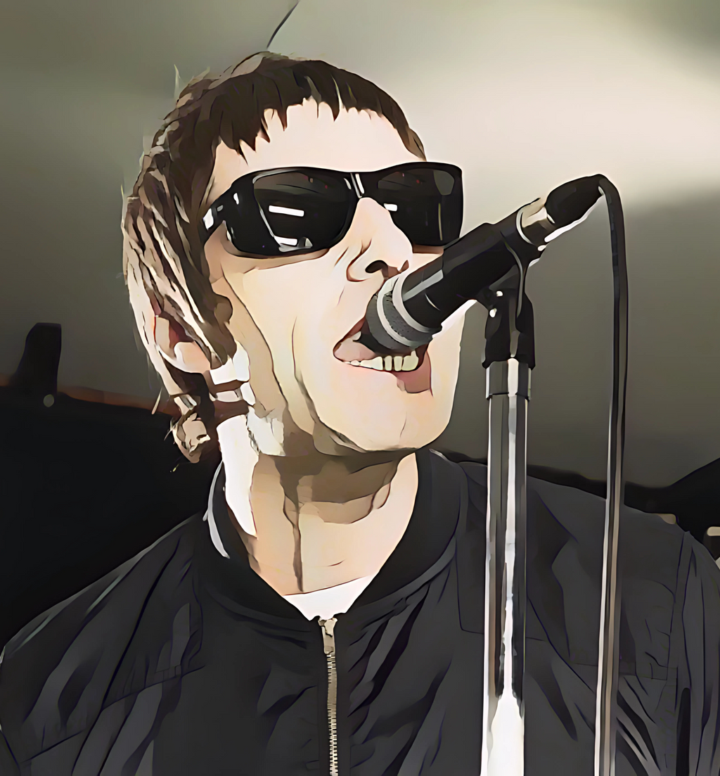 Cartoon Britpop Icon T-Shirt - Reunion Limited Edition Retro Band Icon Tee, Part of 50-Music-Icon Series