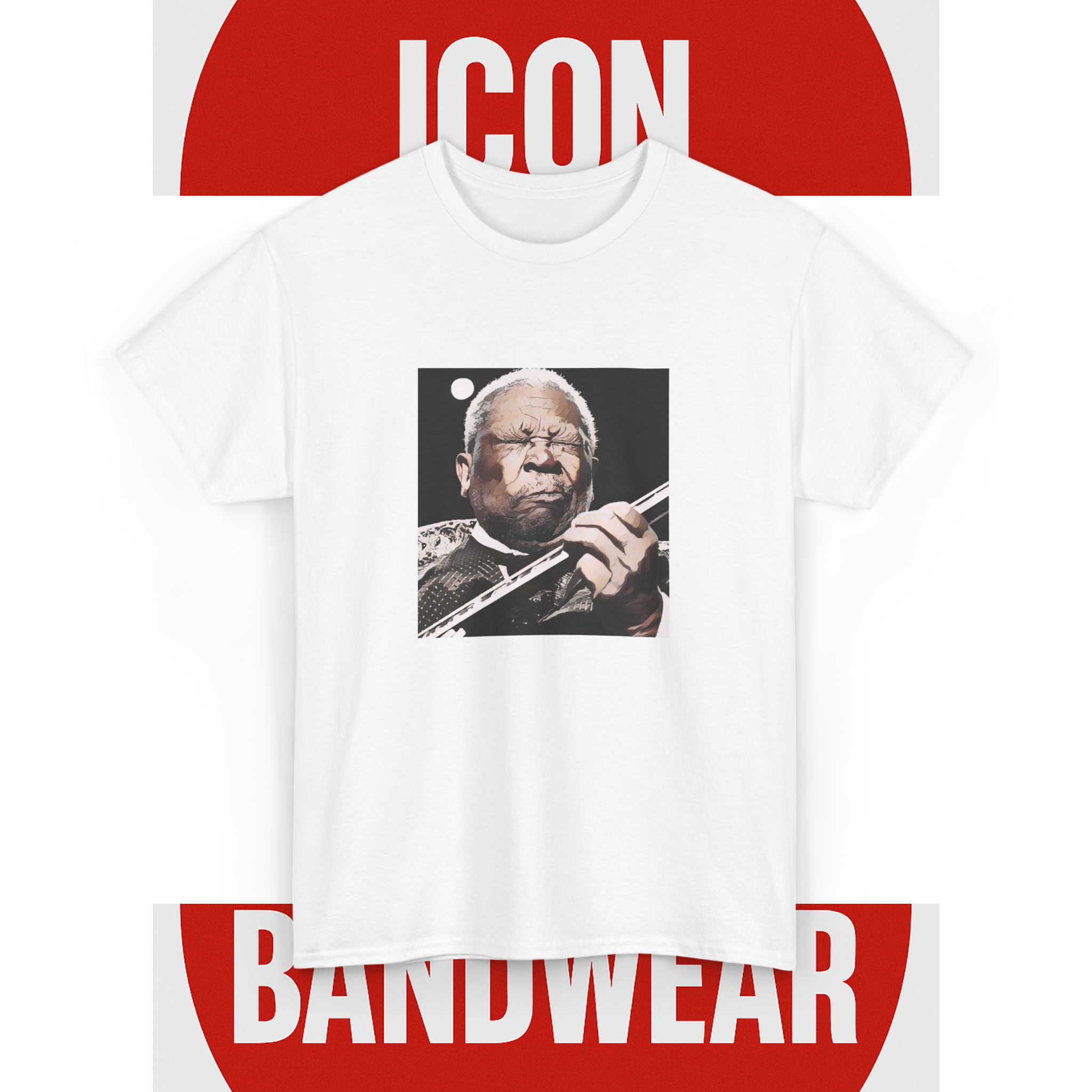 Cartoon Blues Legend T-Shirt - Limited Edition Retro Band Icon Tee, Part of 50-Music-Icon Series