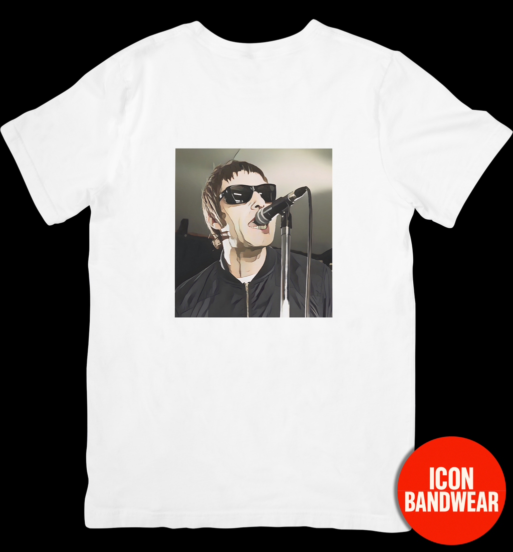 Cartoon Britpop Icon T-Shirt - Reunion Limited Edition Retro Band Icon Tee, Part of 50-Music-Icon Series