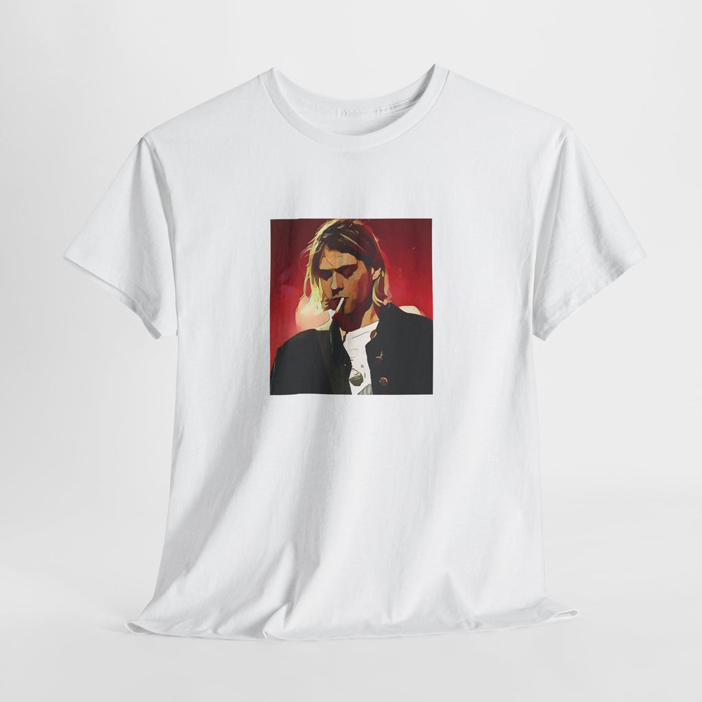 Cartoon Grunge Frontman T-Shirt - Limited Edition Retro Band Icon Tee, Part of 50-Music-Icon Series